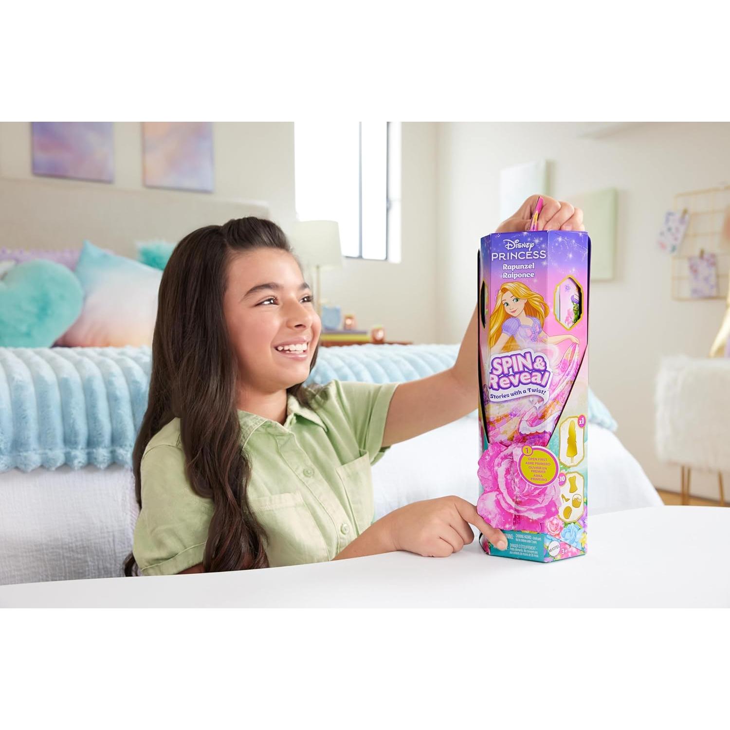 Muñeca Rapunzel Gira y Revela Mattel 11 Sorprisas 300g