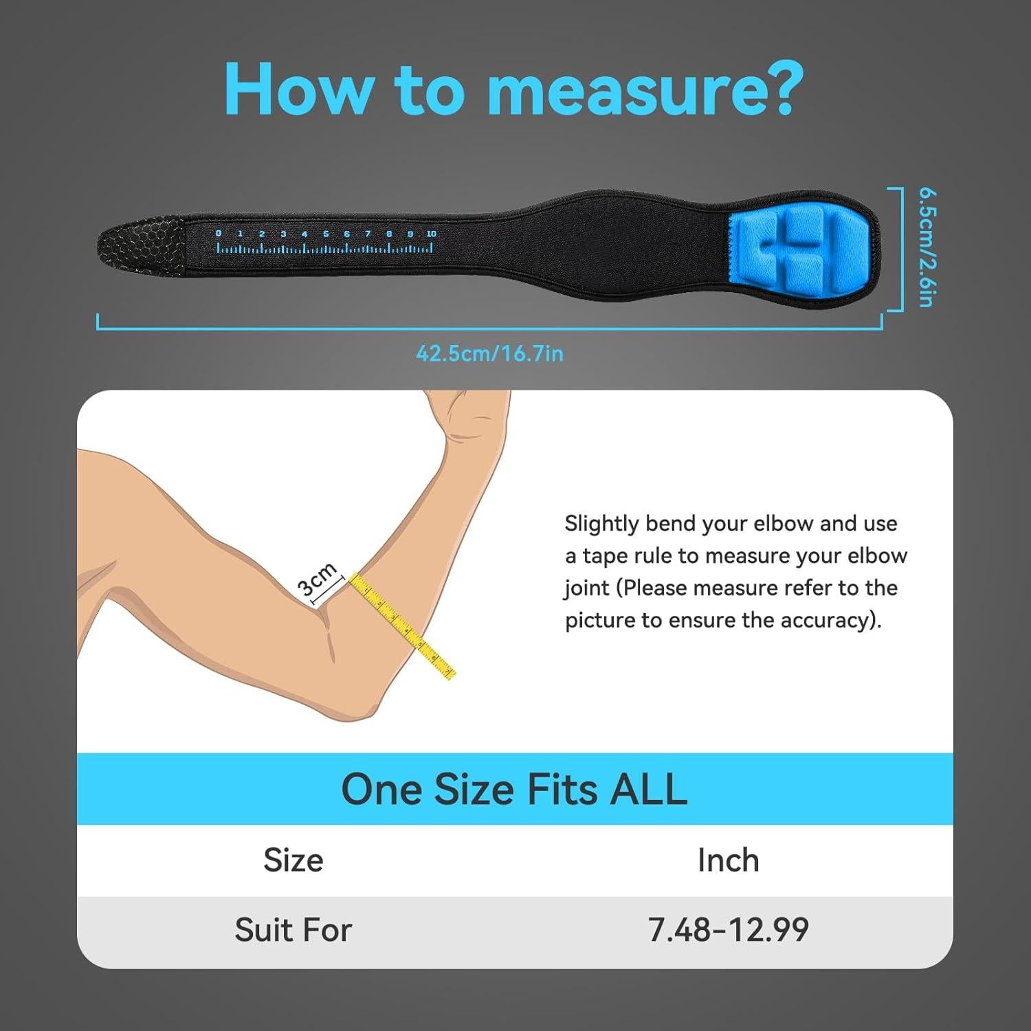 Faja de Codo AGPTEK con Almohadilla 3D para Tendinitis