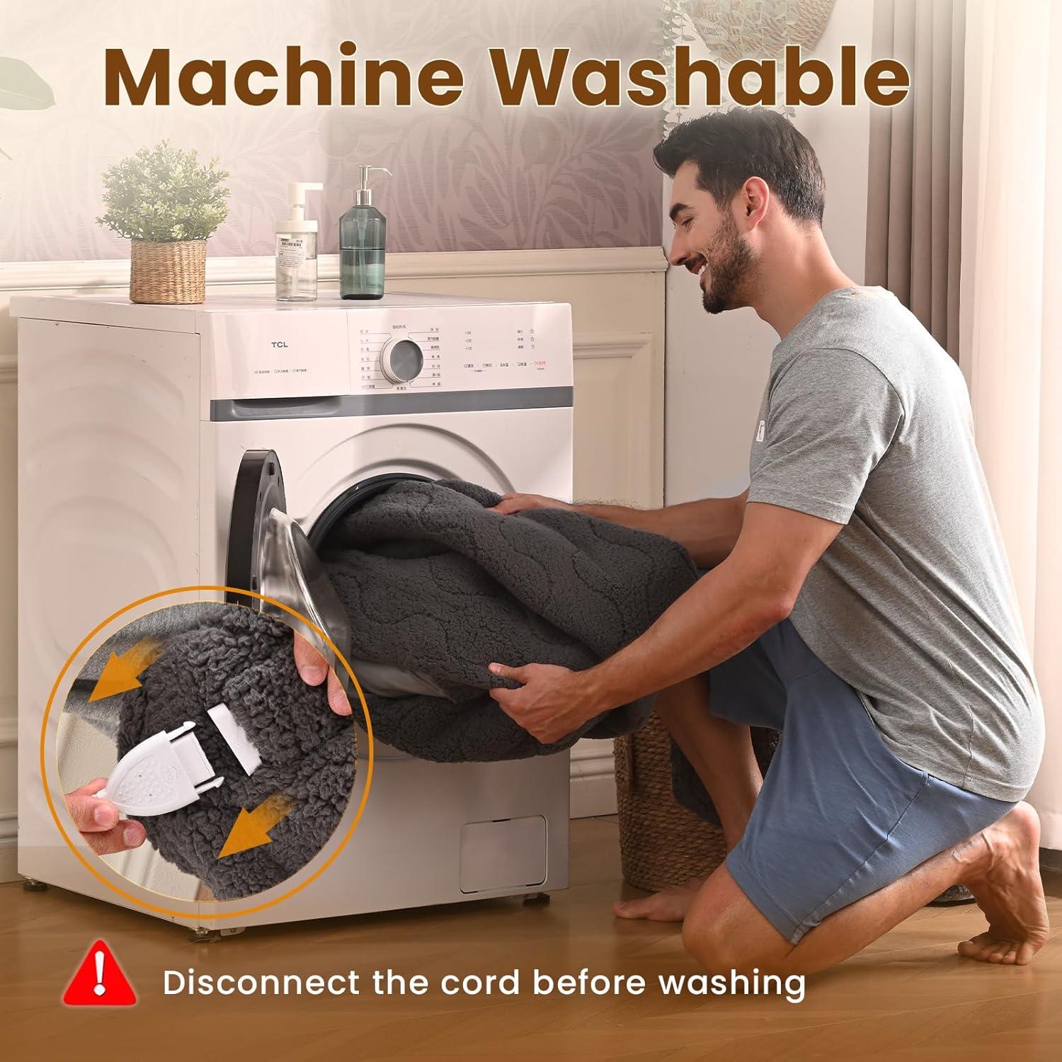 Almohadilla Térmica Eléctrica Bearhug Completo 190x137cm 10 Niveles