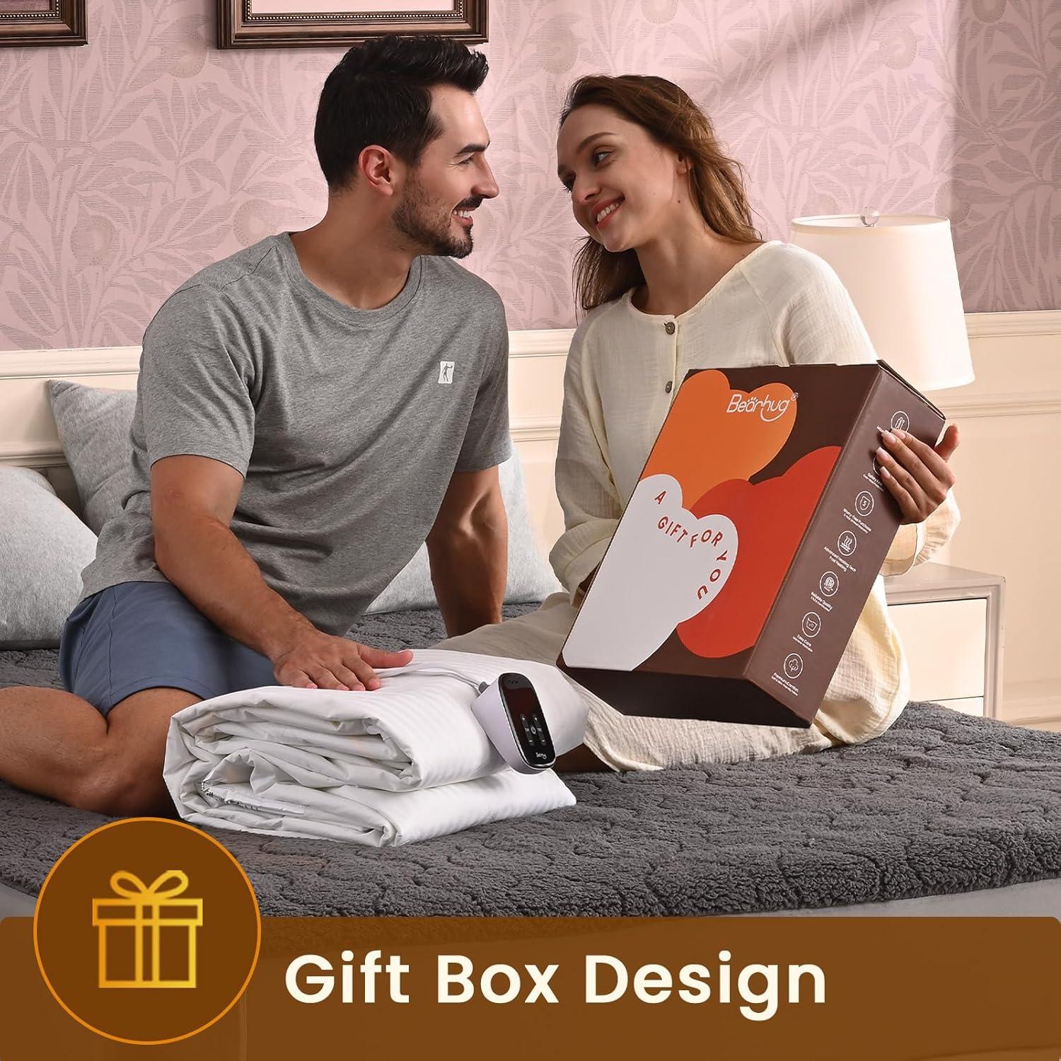 Almohadilla Térmica Eléctrica Bearhug Completo 190x137cm 10 Niveles