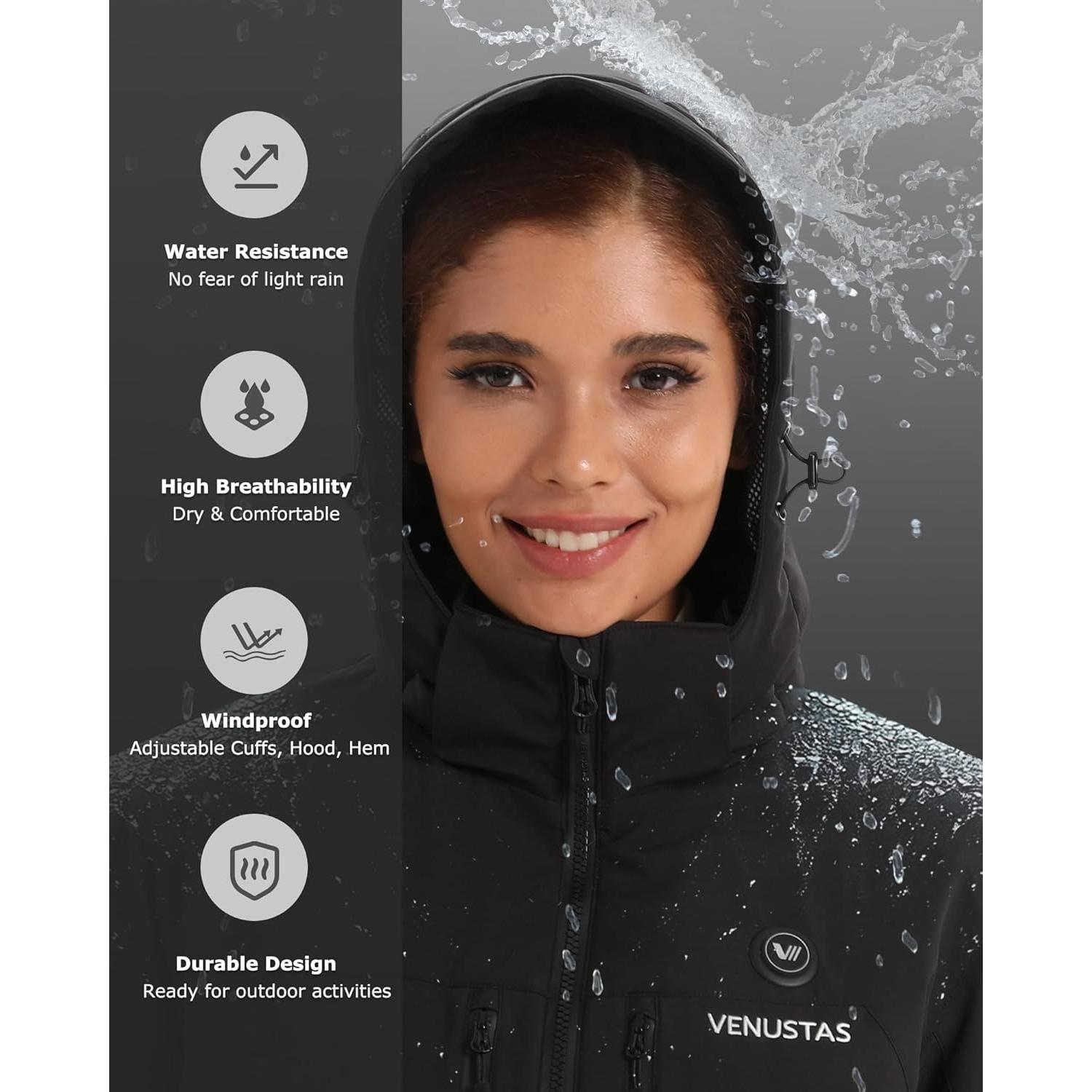 Chaqueta Térmica Utilitaria Venustas para Mujeres 12V 60°C