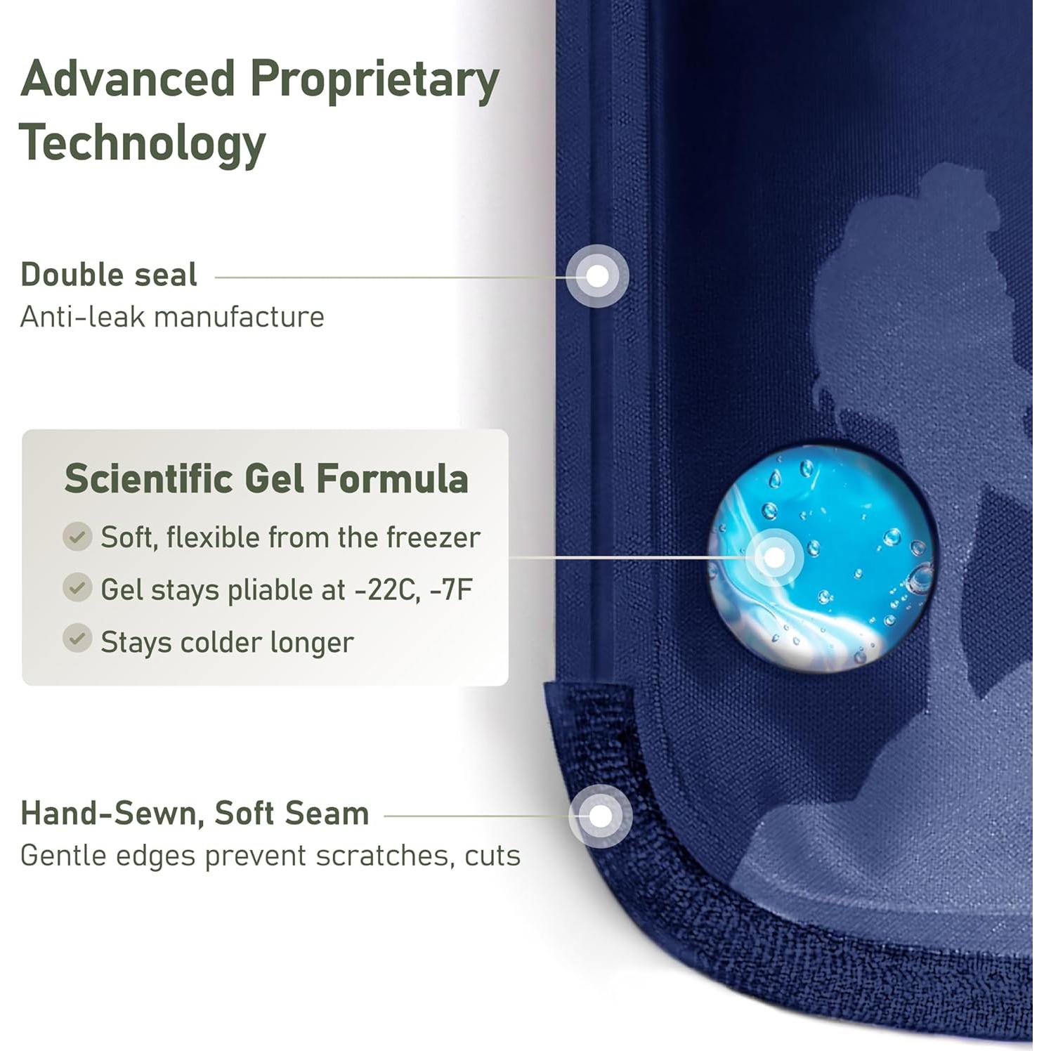 Paquete de Hielo Reutilizable Sherpa 27.94x15.24cm Azul