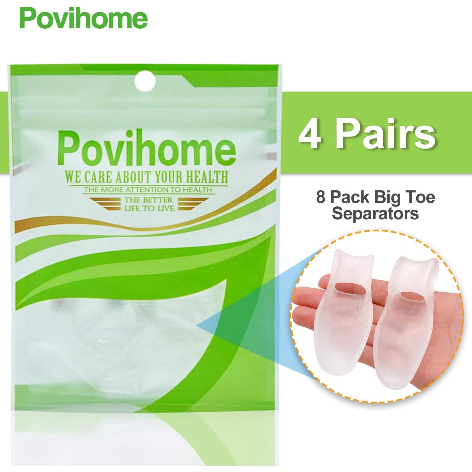 Povihome Almohadillas y Protectores para Juanetes - 8 Piezas