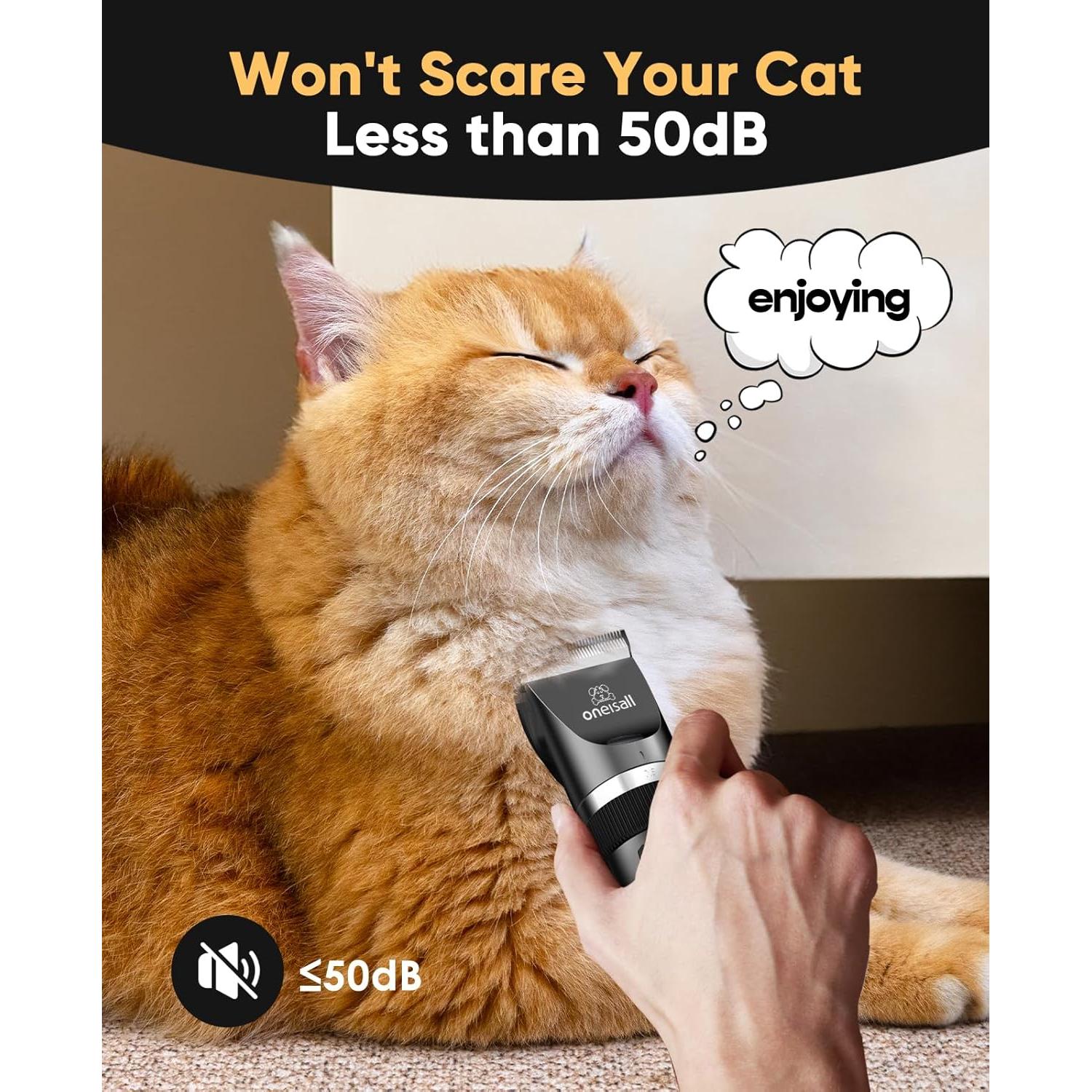 Cortapelos Inalámbrico Oneisall para Gatos y Perros Pequeños