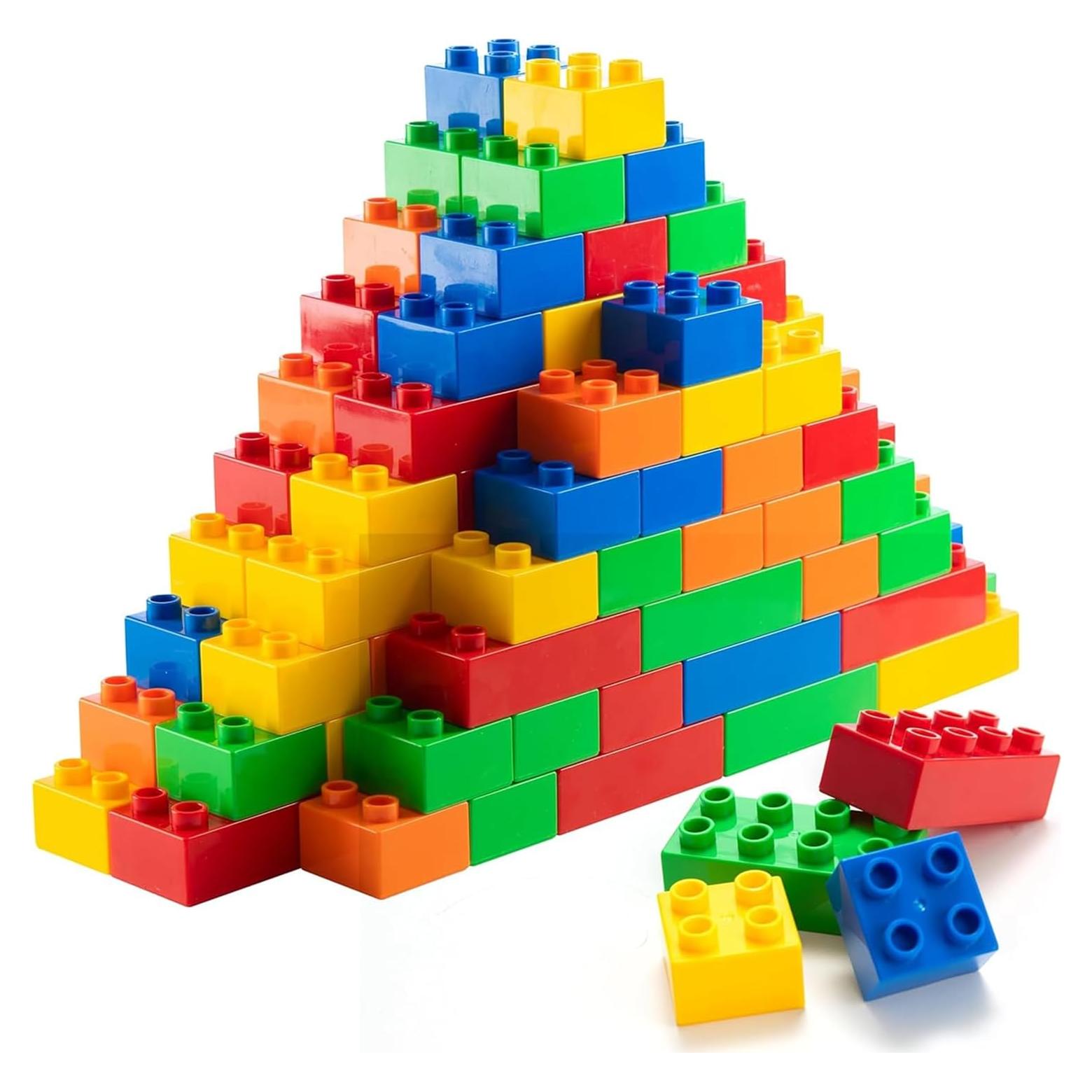 Set de Bloques de Construcción Prextex 100 Piezas Jumbo