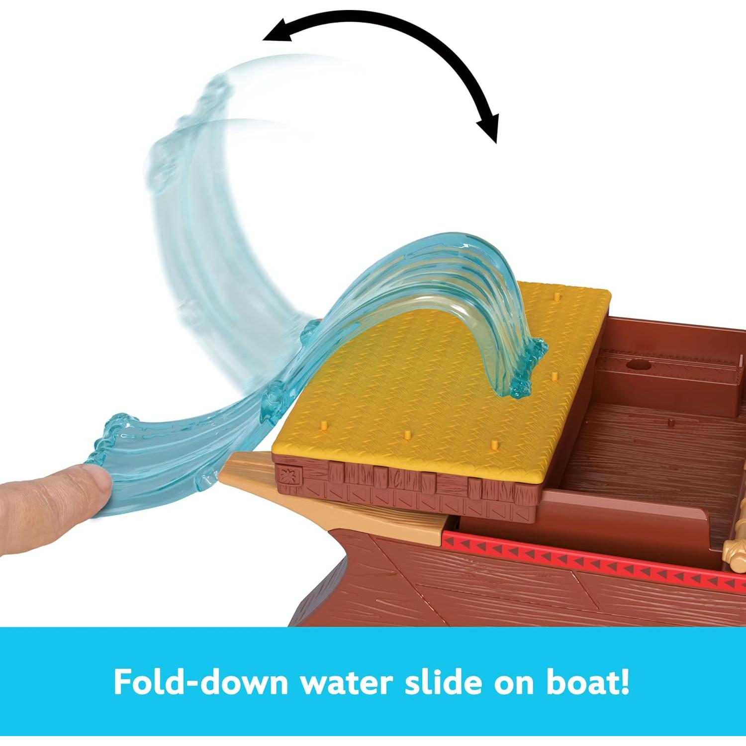 Canoa de Aventura Moana Mattel 60 cm con muñeca y accesorios