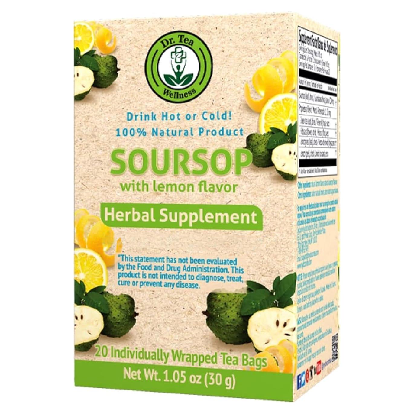 Té de Guanábana con Limón Dr. Tea - 20 Bolsitas Orgánicas