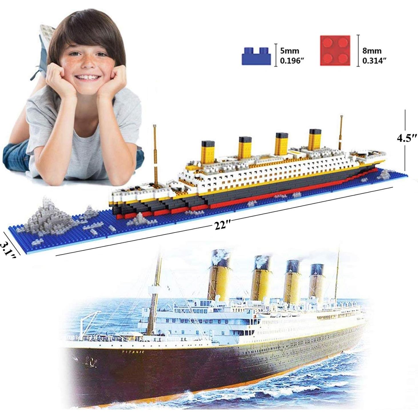 Juego de Bloques de Construcción Titanic BIDIUTOY 1860 Piezas