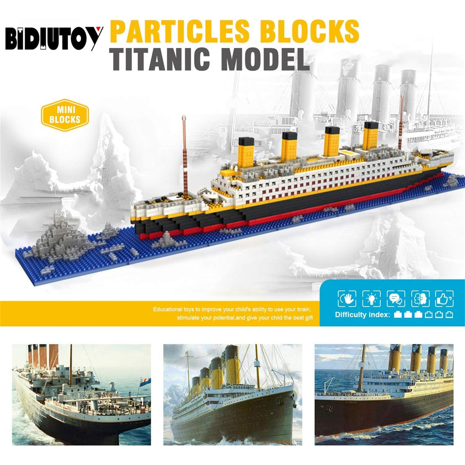 Juego de Bloques de Construcción Titanic BIDIUTOY 1860 Piezas