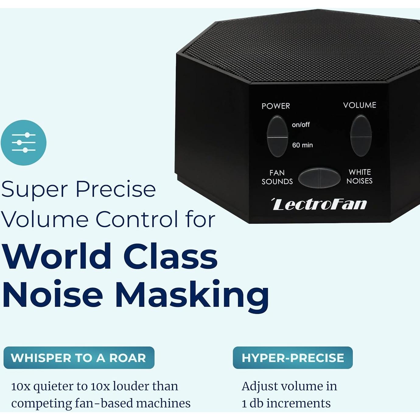 Máquina de Sonido Ruido Blanco LectroFan Classic - Compacta Negro