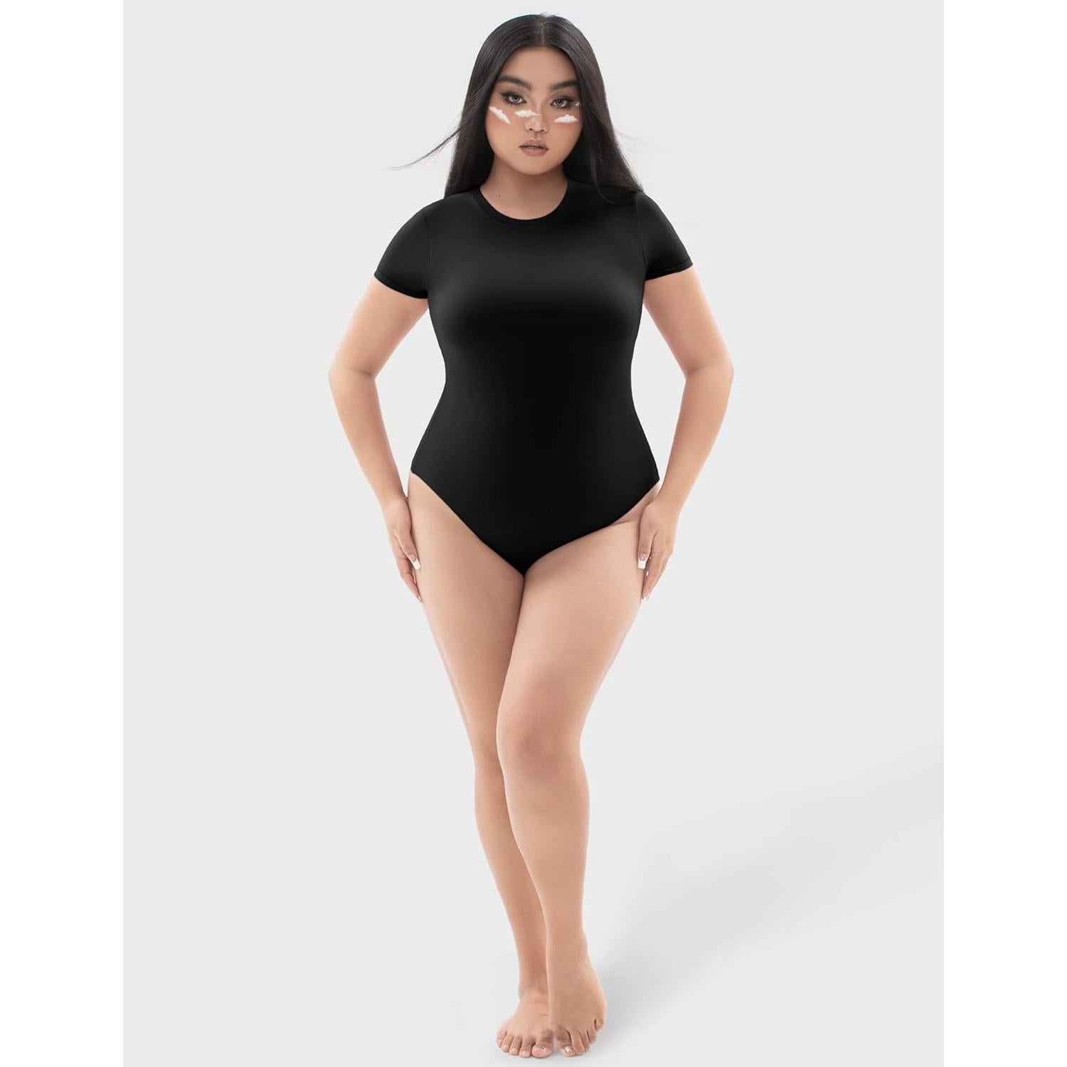 Body PUMIEY Manga Corta Mujer Negro Azabache Smoke Cloud Pro