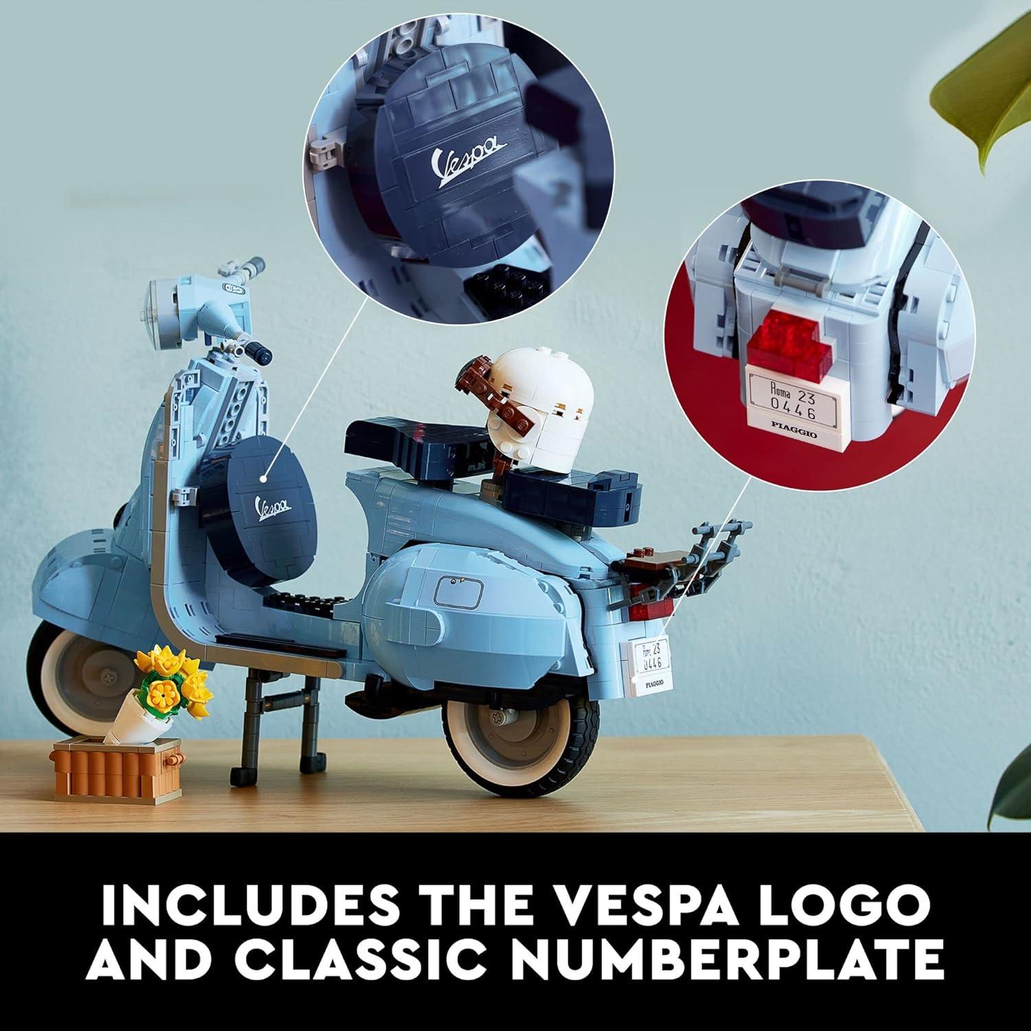 LEGO Vespa 125 Modelo Construcción 1106 Piezas Azul
