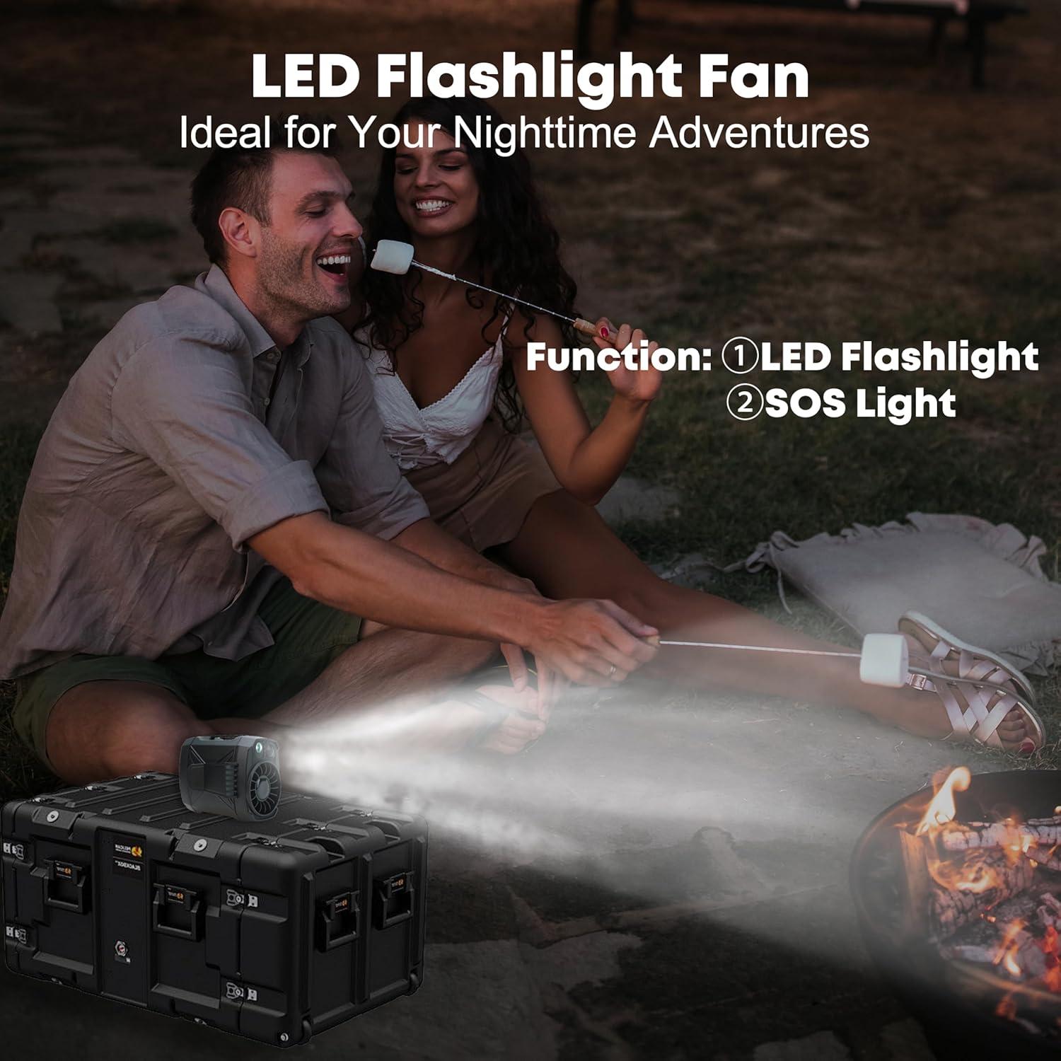 Ventilador Portátil Recargable Yamokizy FS-09 4 Velocidades