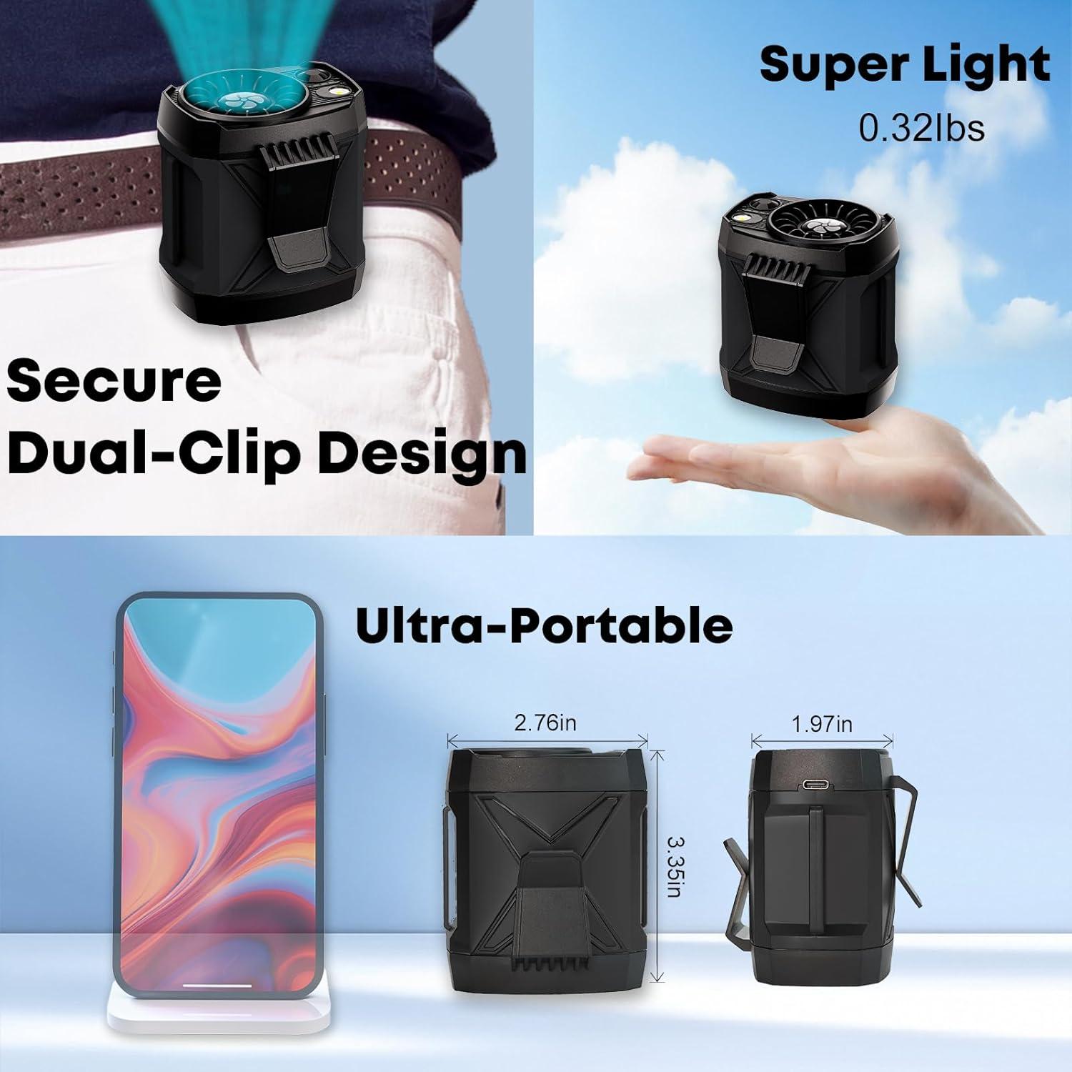 Ventilador Portátil Recargable Yamokizy FS-09 4 Velocidades