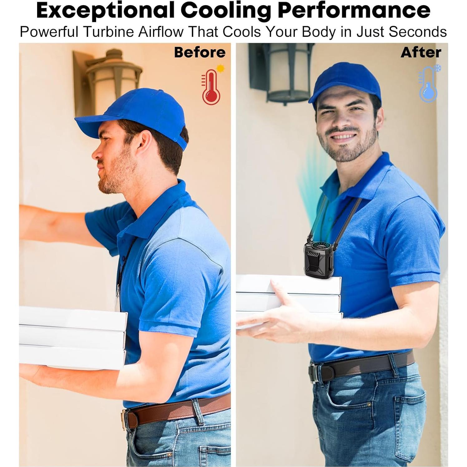 Ventilador Portátil Recargable Yamokizy FS-09 4 Velocidades