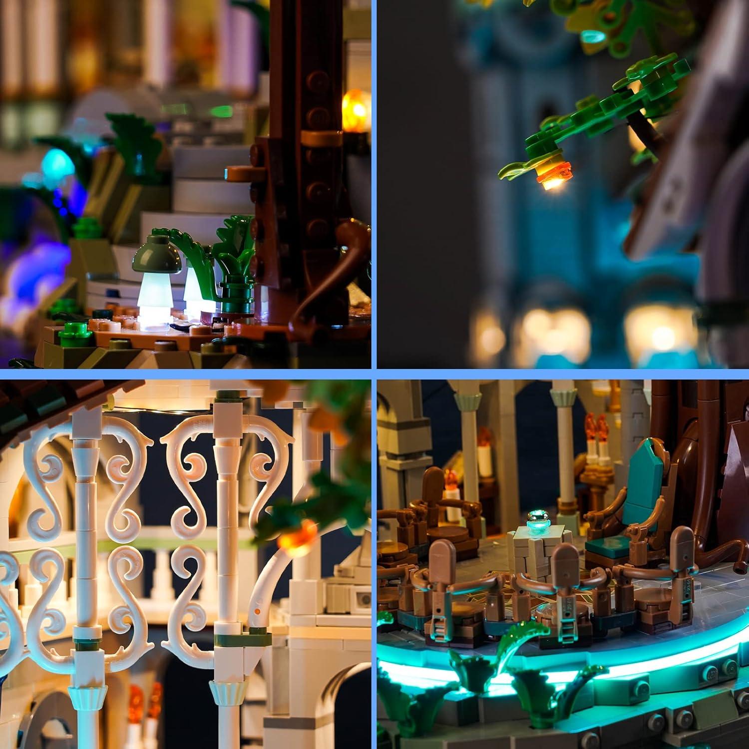 Kit de Luces LED VONADO para Lego Rivendell 10316 DIY