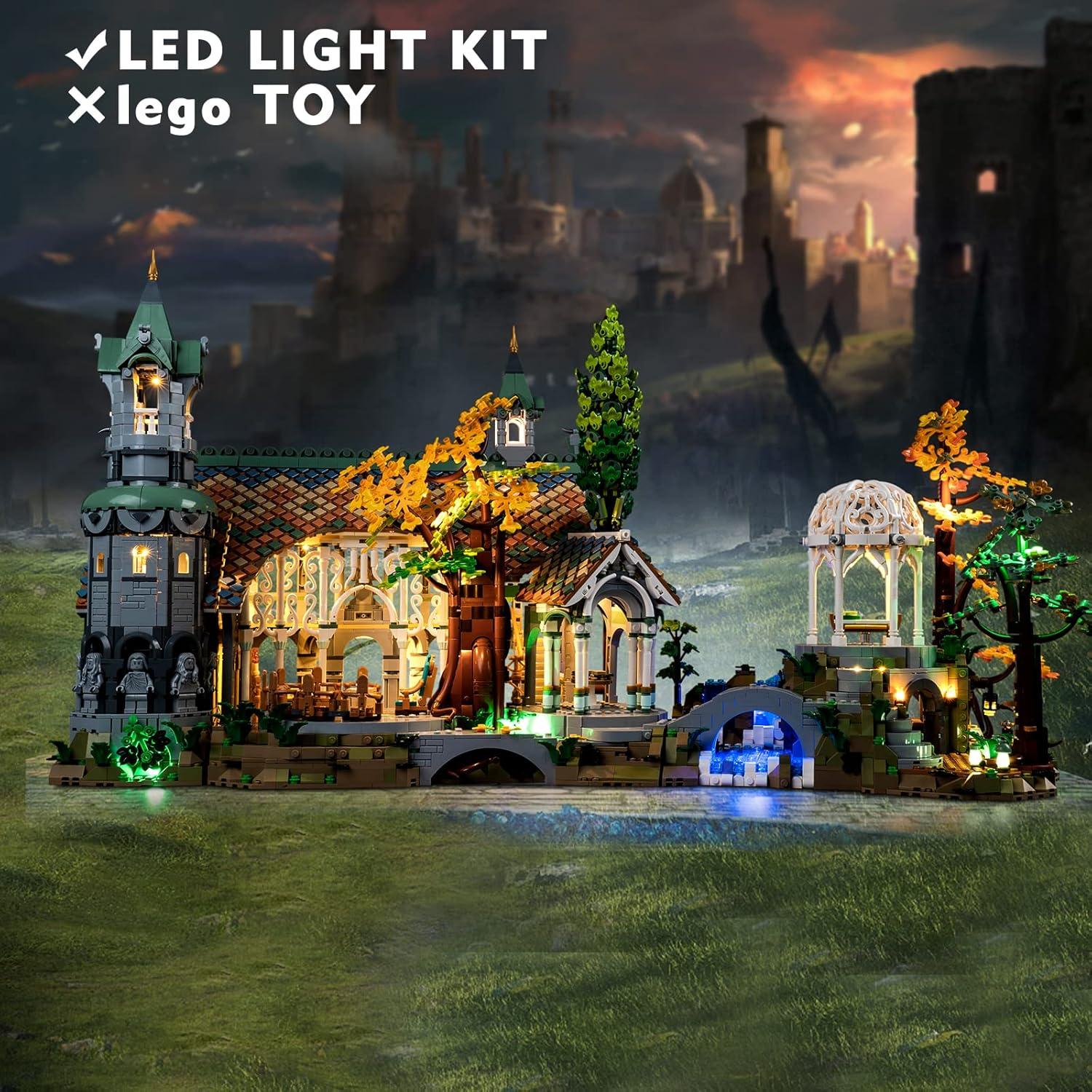 Kit de Luces LED VONADO para Lego Rivendell 10316 DIY