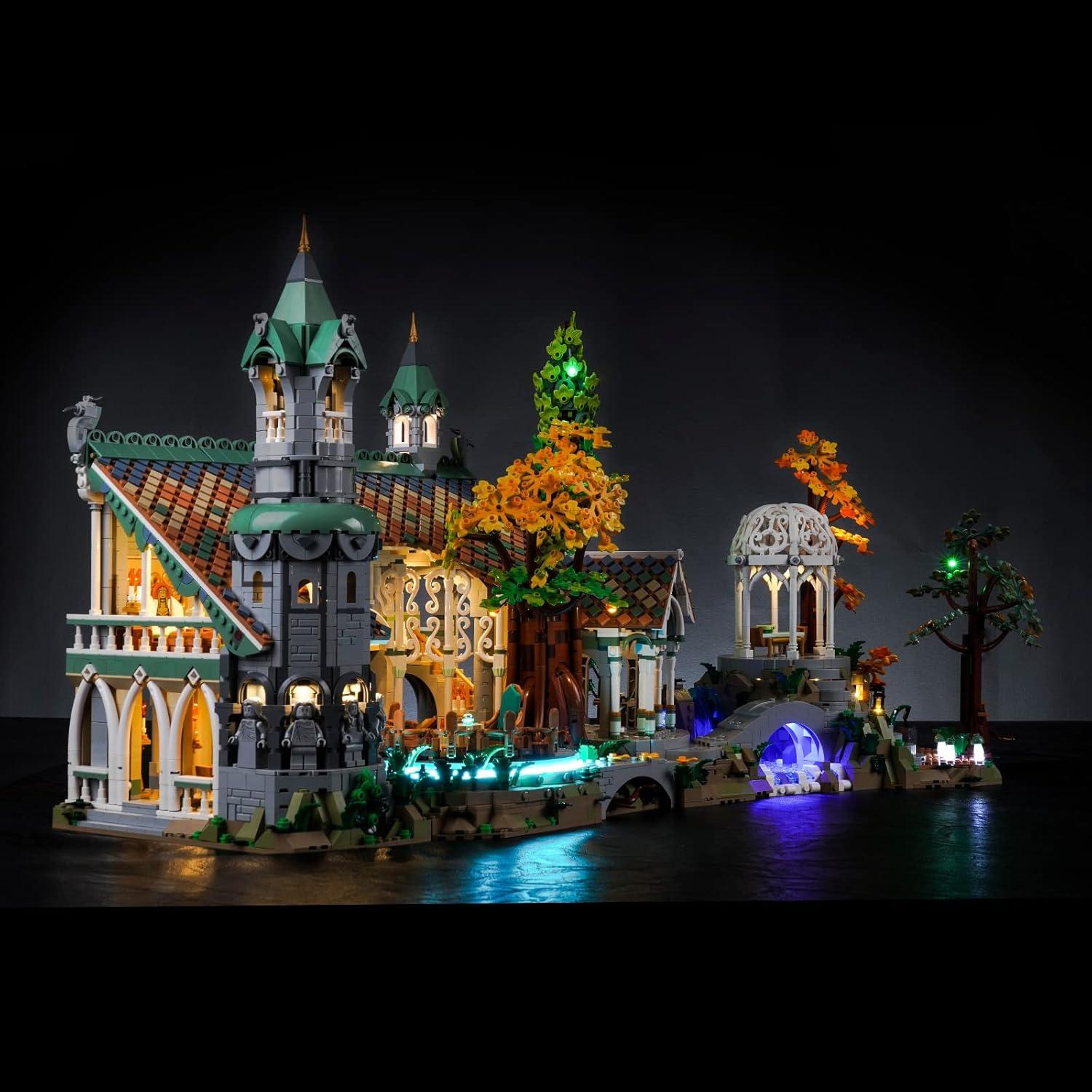Kit de Luces LED VONADO para Lego Rivendell 10316 DIY