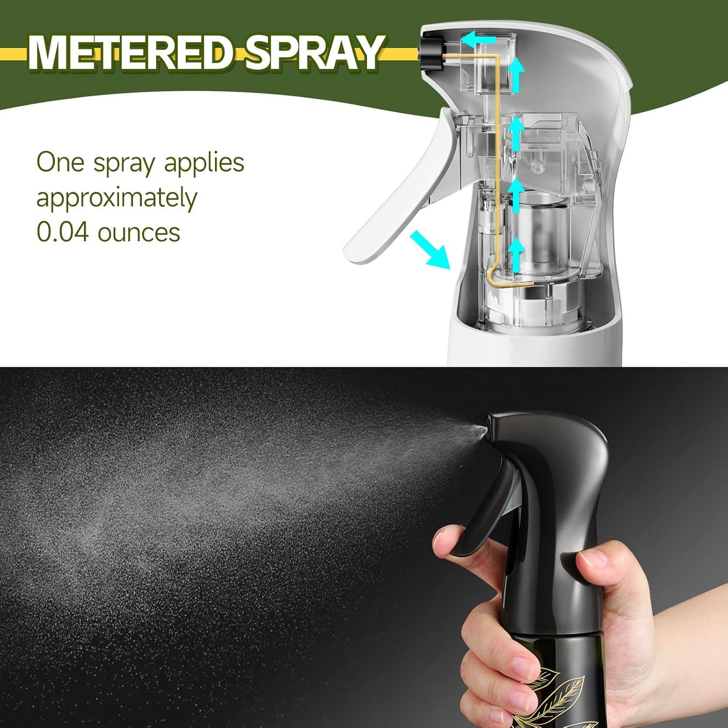 Spray de Aceite de Oliva Bieencooha 177.4 ml Botella Vidrio Negro