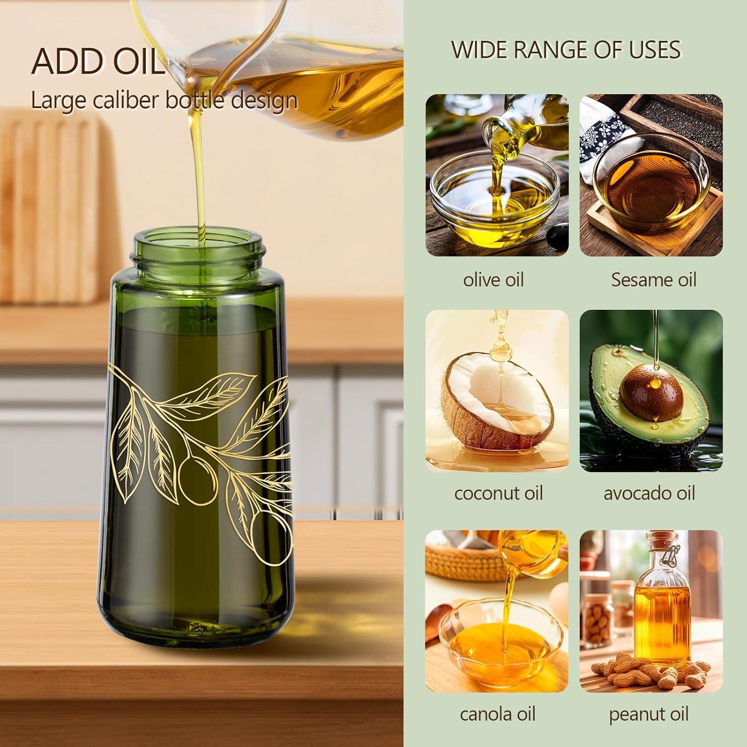 Spray de Aceite de Oliva Bieencooha 177.4 ml Botella Vidrio Negro