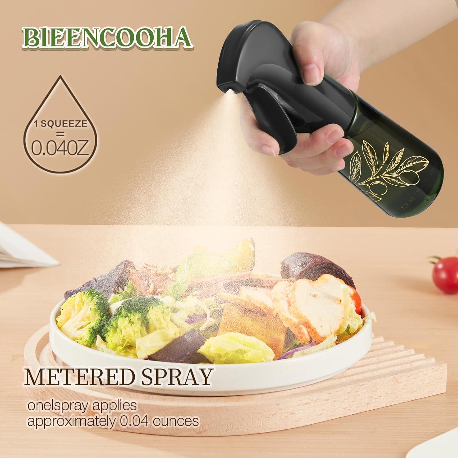 Spray de Aceite de Oliva Bieencooha 177.4 ml Botella Vidrio Negro