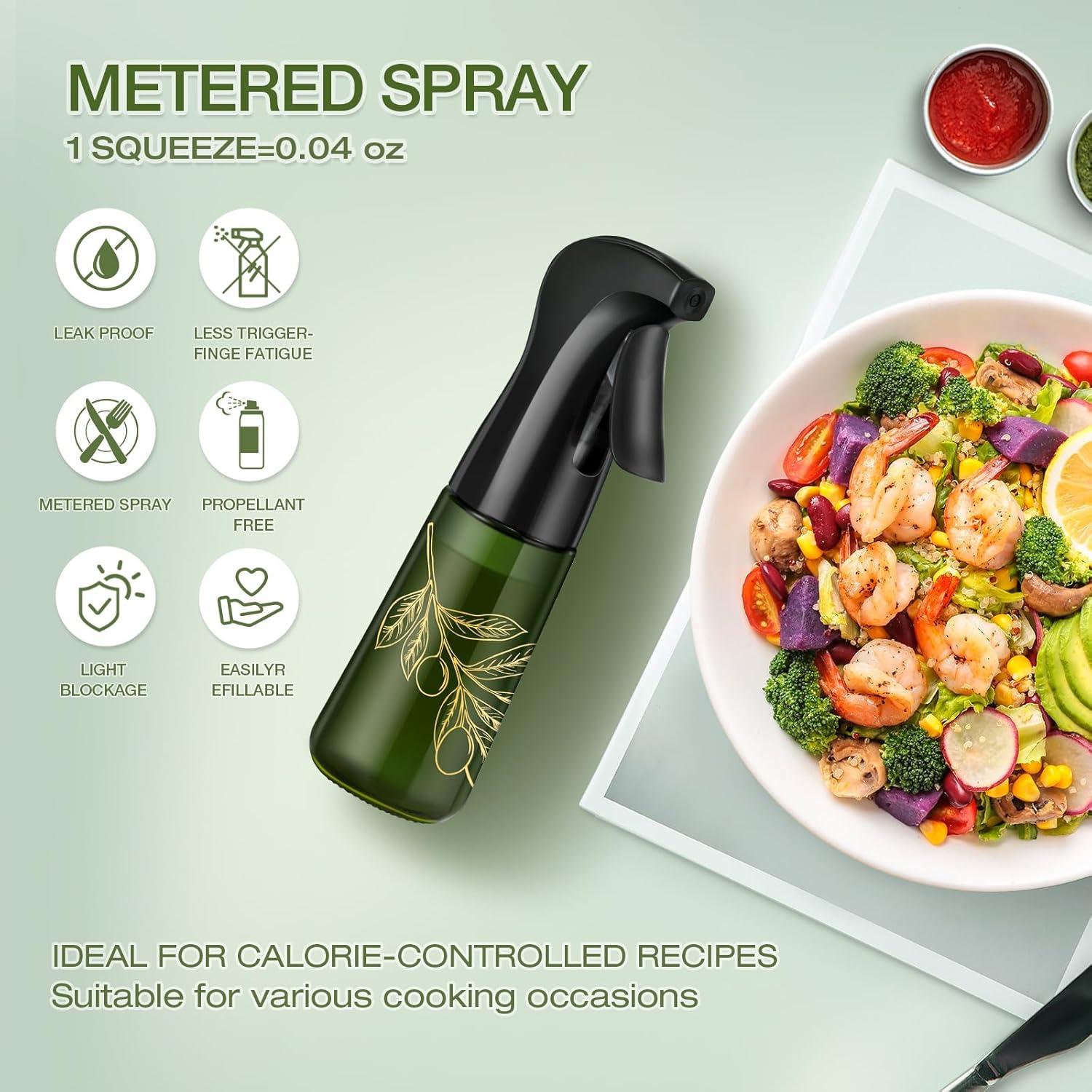 Spray de Aceite de Oliva Bieencooha 177.4 ml Botella Vidrio Negro