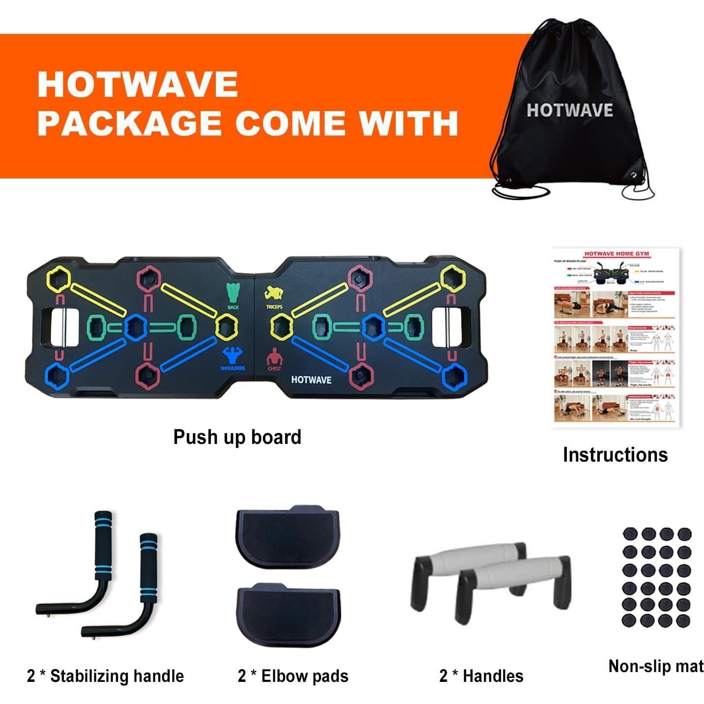 Equipo de Entrenamiento Portátil HOTWAVE con 20 Accesorios