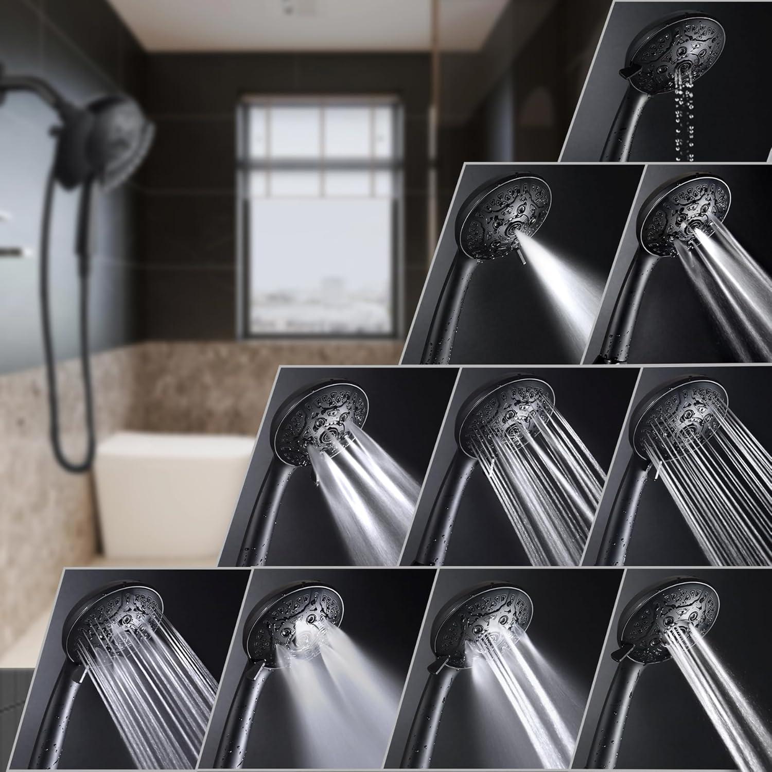 Cabezal de Ducha 2-en-1 INAVAMZ con Alta Presión y Manguera 1.5m