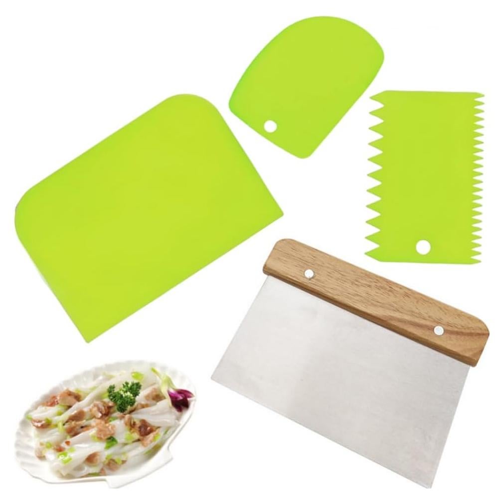 4 Raspadores de Banco MocareHealth para Hornear - Marrón