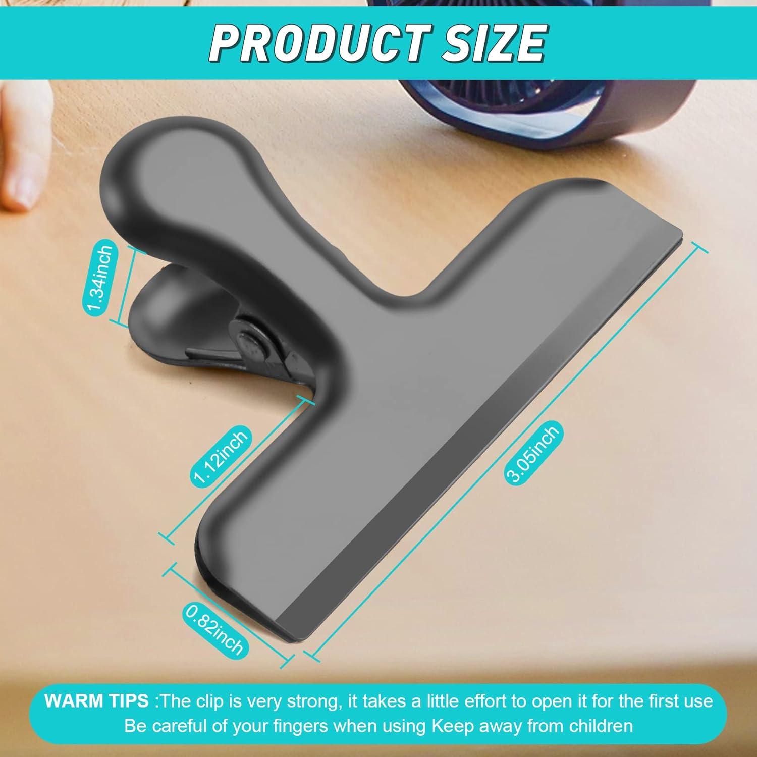 Clips de Bolsa de Acero Inoxidable Funfery 8 Piezas 22cm