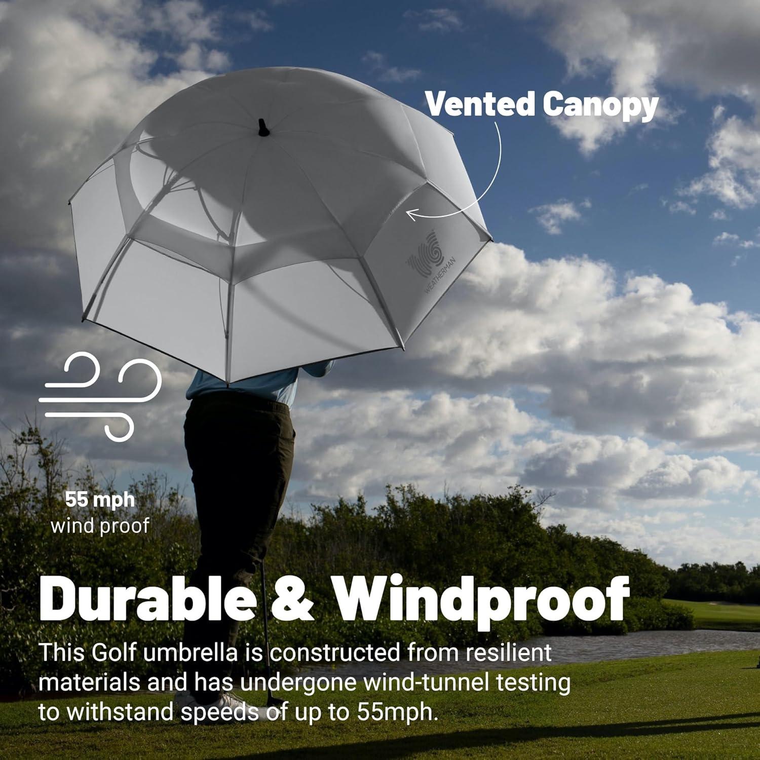 Paraguas Weatherman Golf Lite 165 cm Resistente al Viento