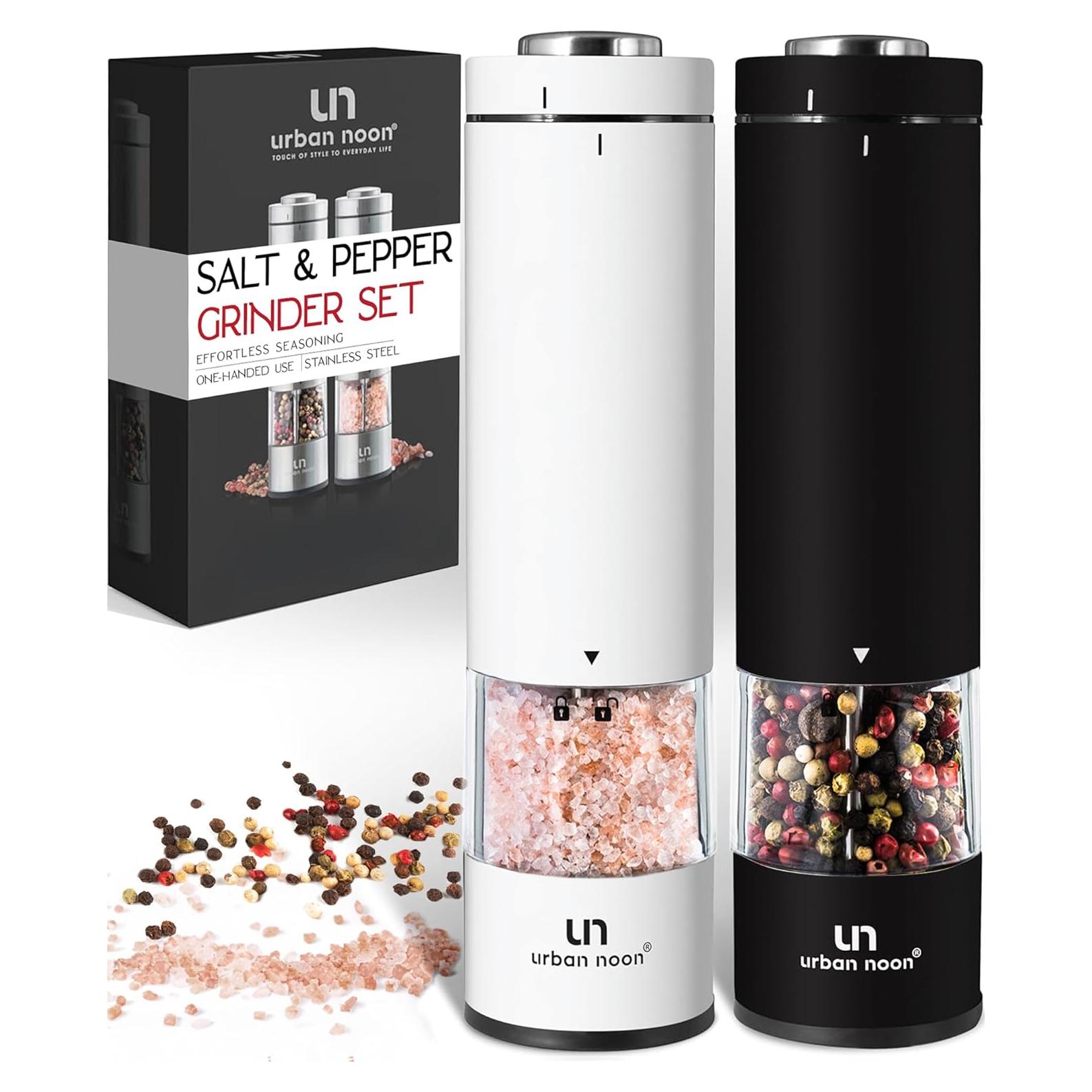 Juego de Molinillos Eléctricos Urban Noon - Acero Inoxidable