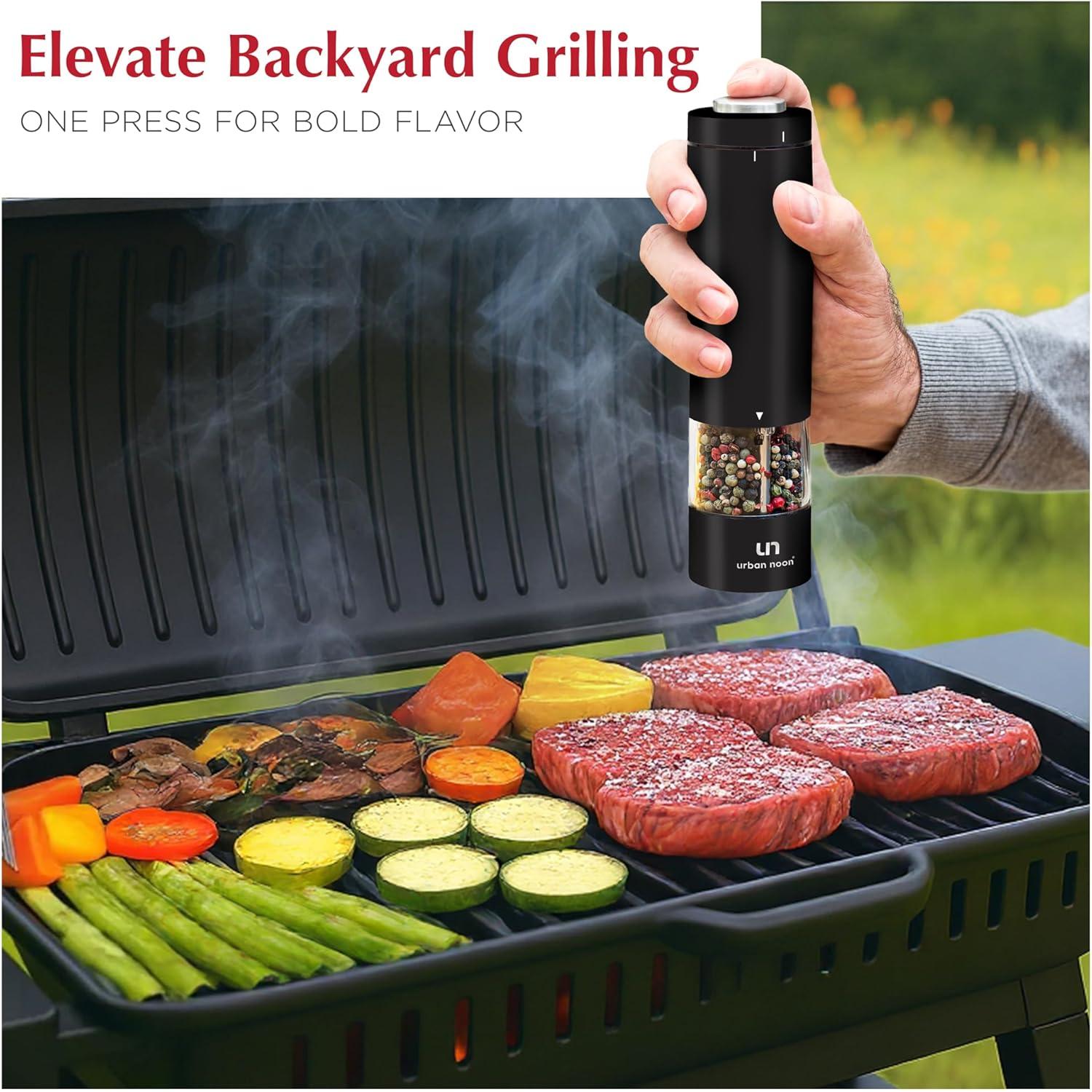 Juego de Molinillos Eléctricos Urban Noon - Acero Inoxidable