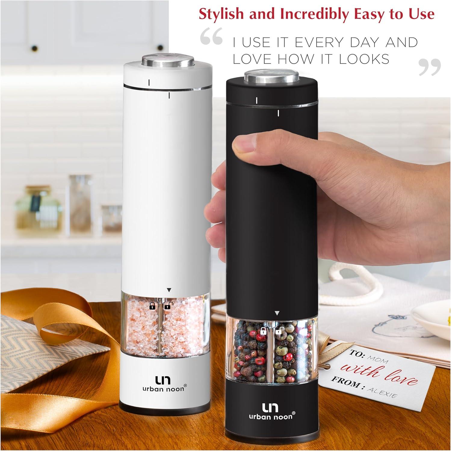 Juego de Molinillos Eléctricos Urban Noon - Acero Inoxidable