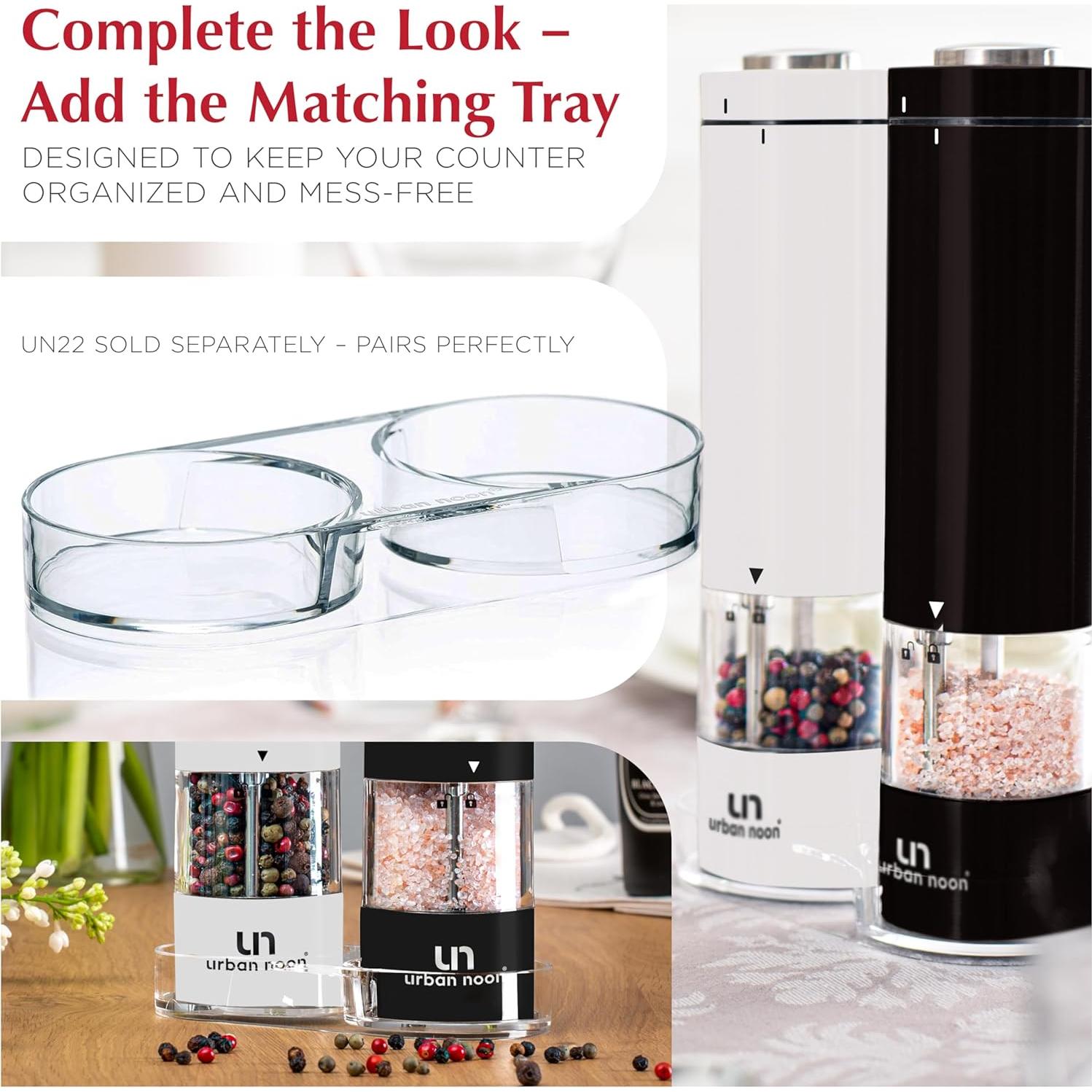 Juego de Molinillos Eléctricos Urban Noon - Acero Inoxidable