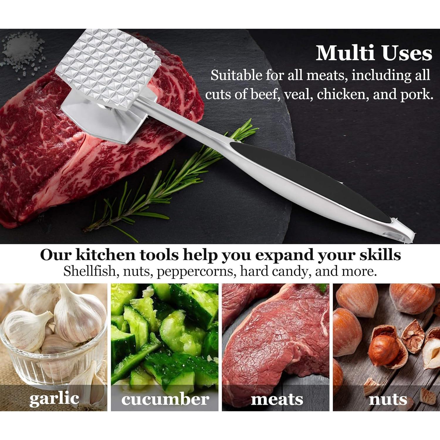 Martillo de Cocina Multifuncional YAQIMEI 22.6 cm Doble Lado