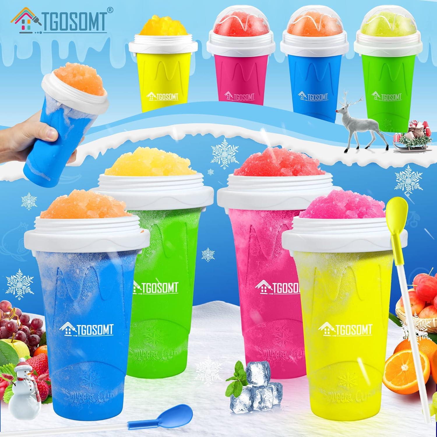 Taza Hacedora de Slushies Tgosomt Azul 330ml Reutilizable
