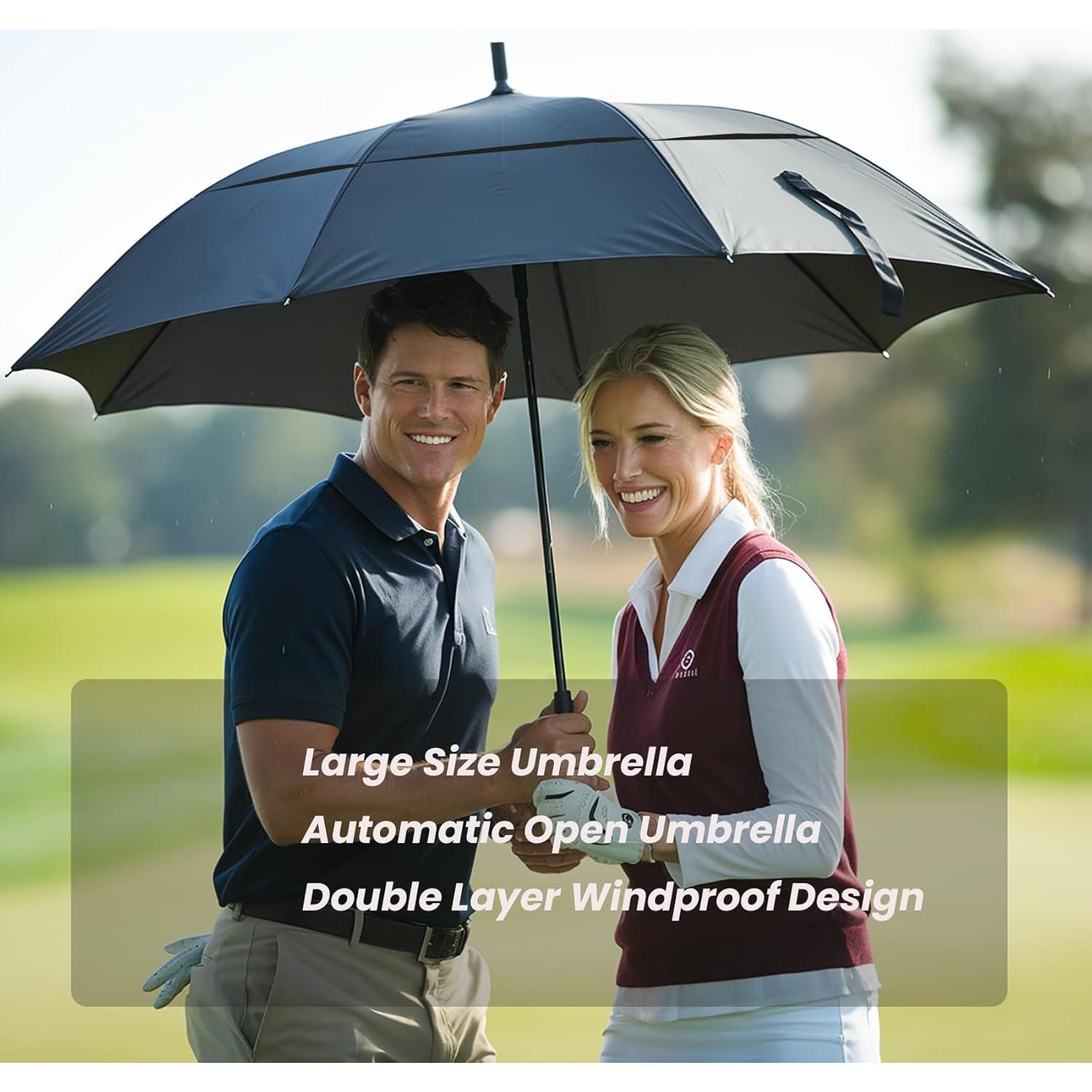 Paraguas de Golf MRTLLOA Automático 157 cm Doble Dosel