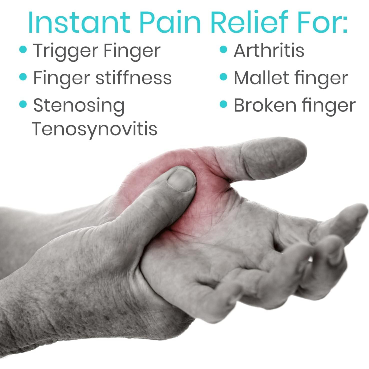 Férulas para Dedos Vive - Paquete de 2 - Alivio Artritis y Esguince