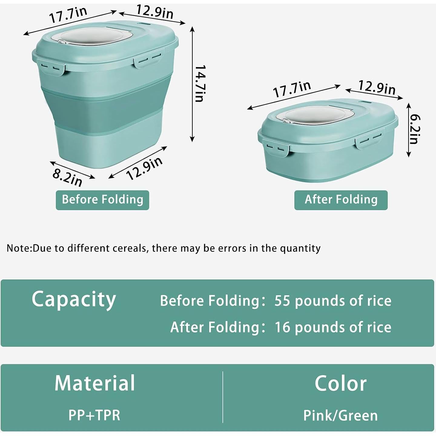 Contenedor de Almacenamiento de Alimentos Gropecan 25L Hermético