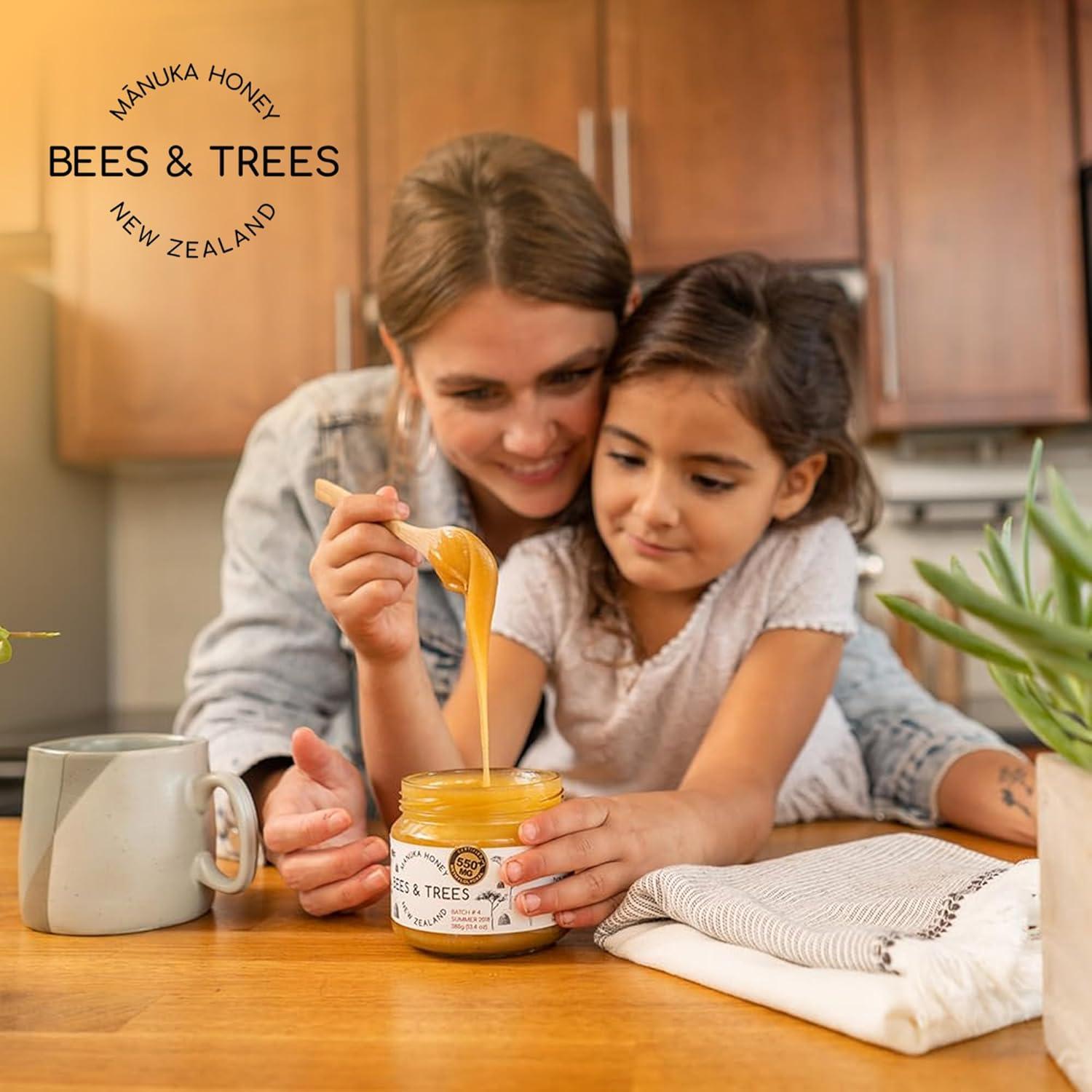 Miel de Manuka Bees & Trees 350+ MGO Cruda 380g - Sin Pasteurizar