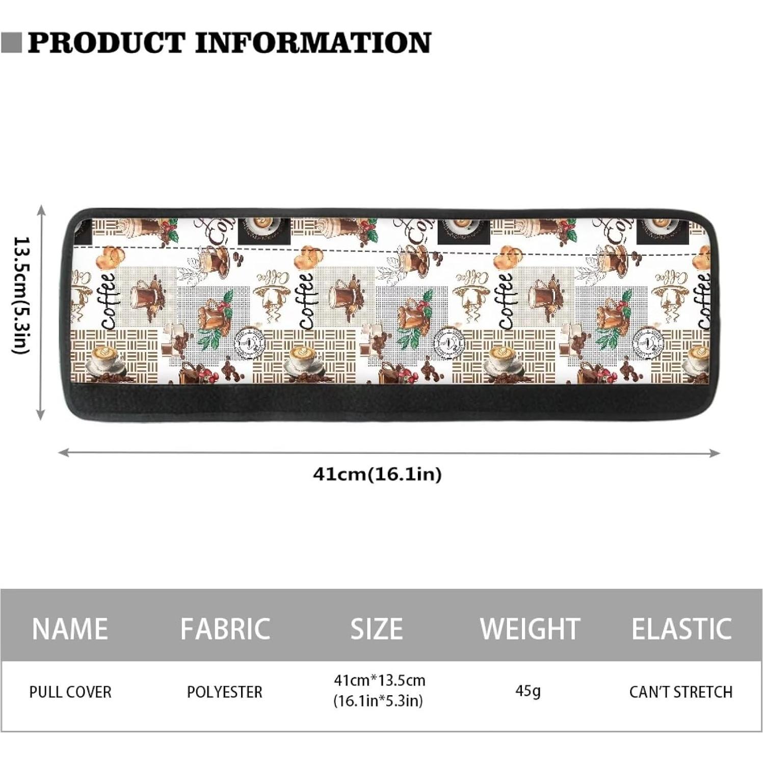 Cubiertas de Manijas de Puerta Refrigerador NETILGEN 2 Pcs Café Vintage