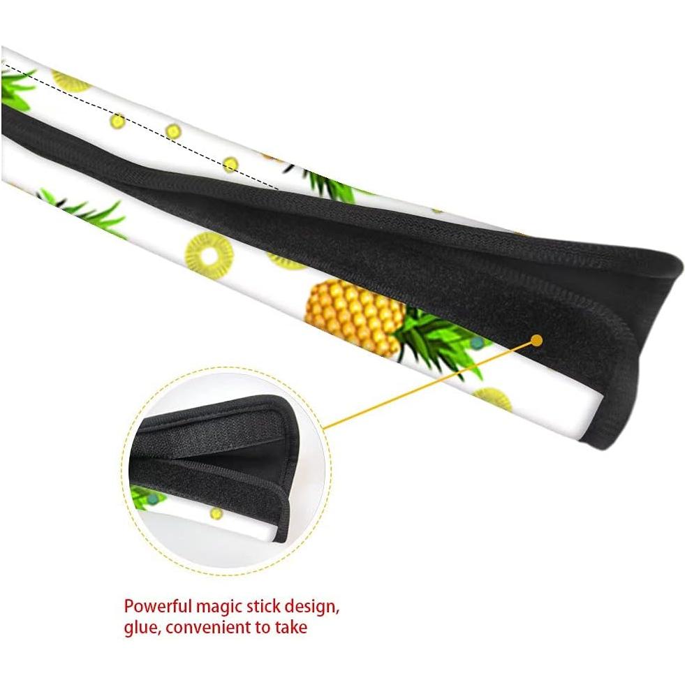 Cubiertas de Manijas de Puerta Refrigerador NETILGEN 2 Pcs Café Vintage