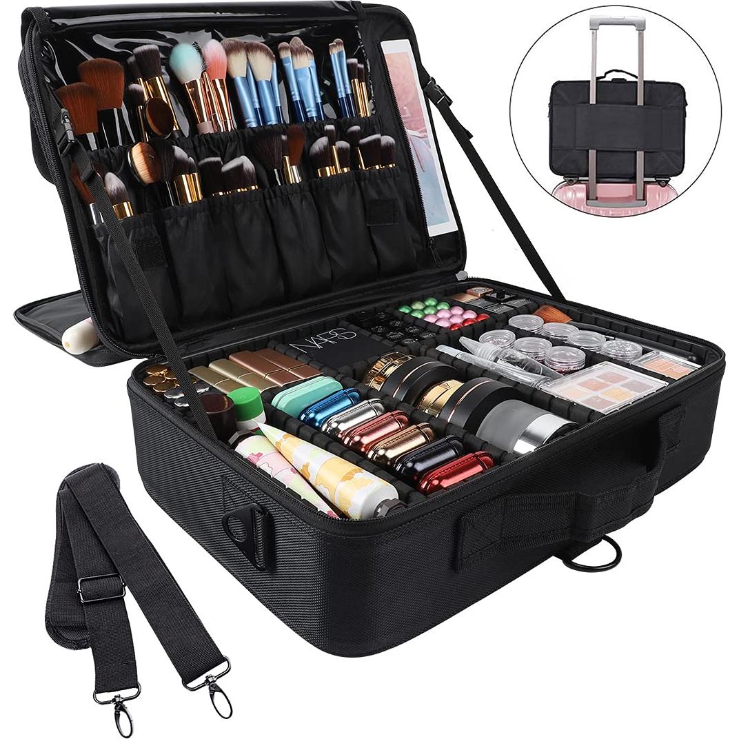 Estuche de Maquillaje GZCZ Grande Negro 42 x 29 x 14 cm