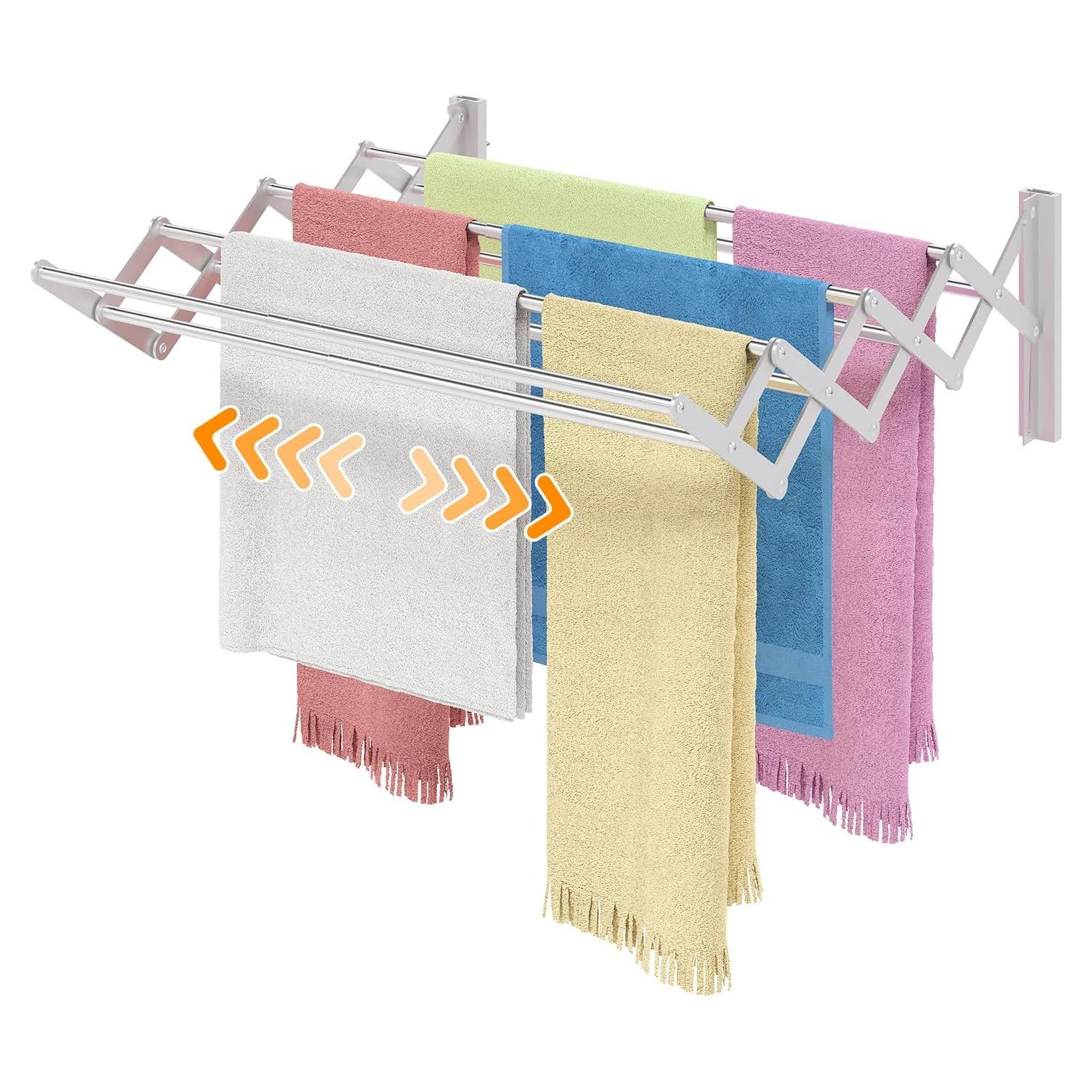 Estante de Secado de Ropa Plegable X-cosrack 8 Varillas Aluminio