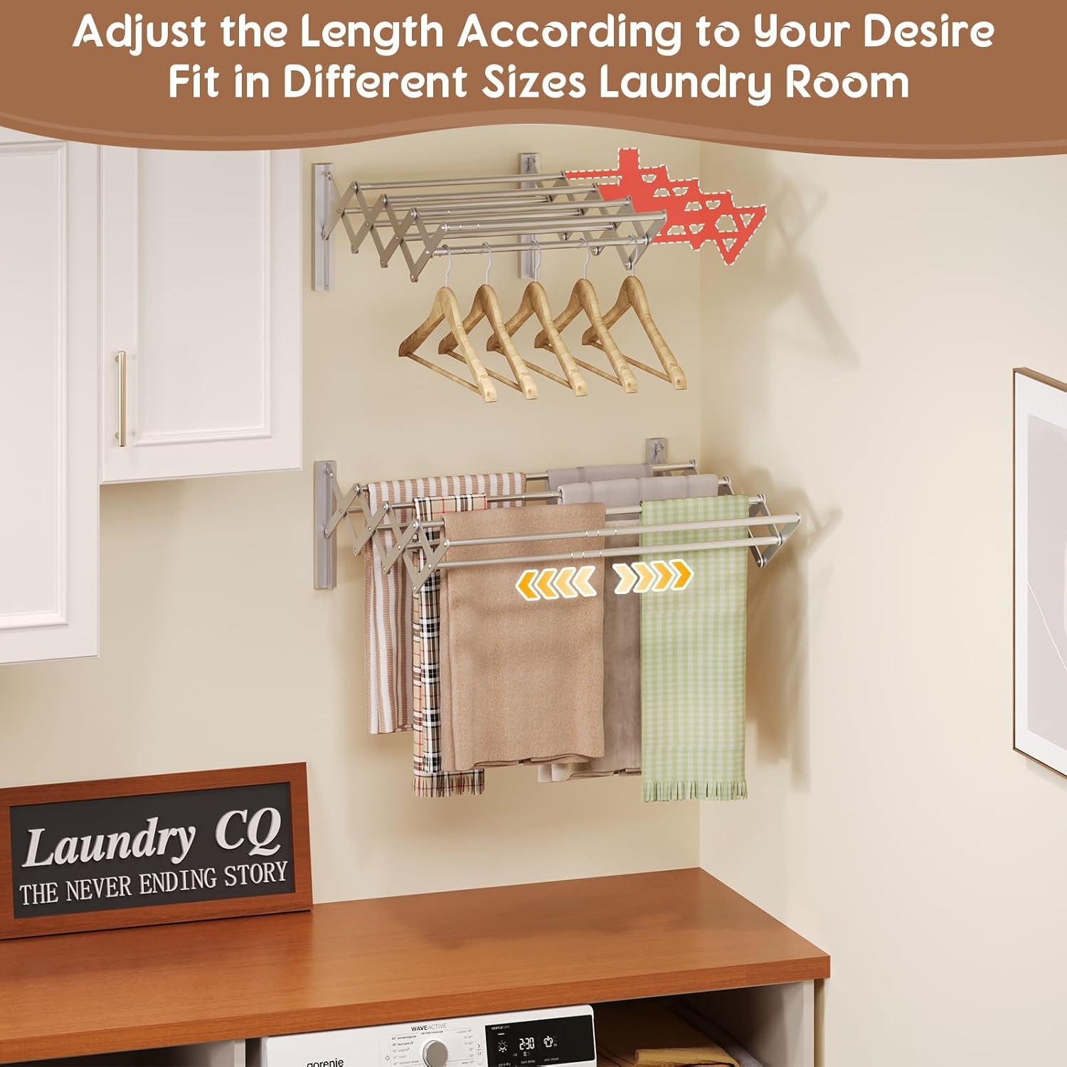 Estante de Secado de Ropa Plegable X-cosrack 8 Varillas Aluminio