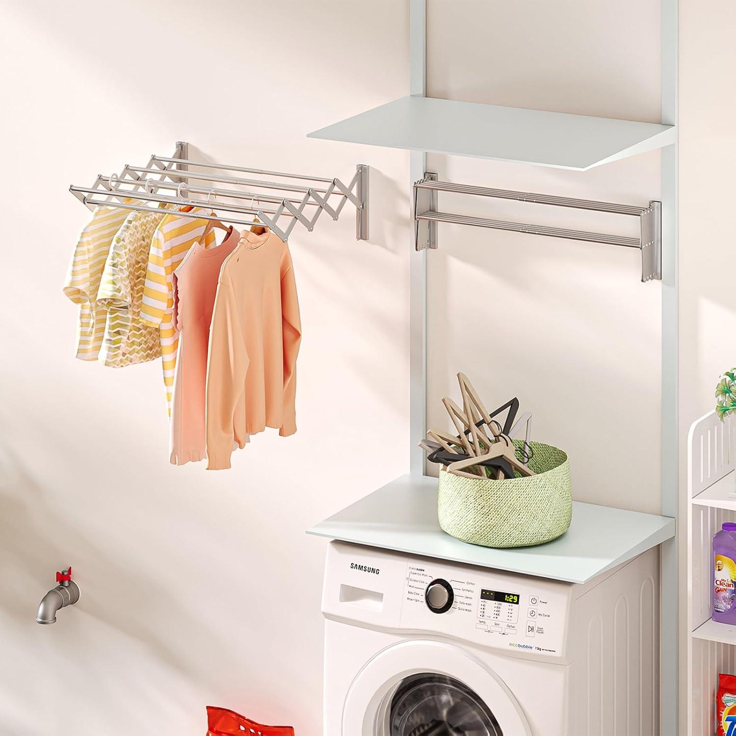 Estante de Secado de Ropa Plegable X-cosrack 8 Varillas Aluminio