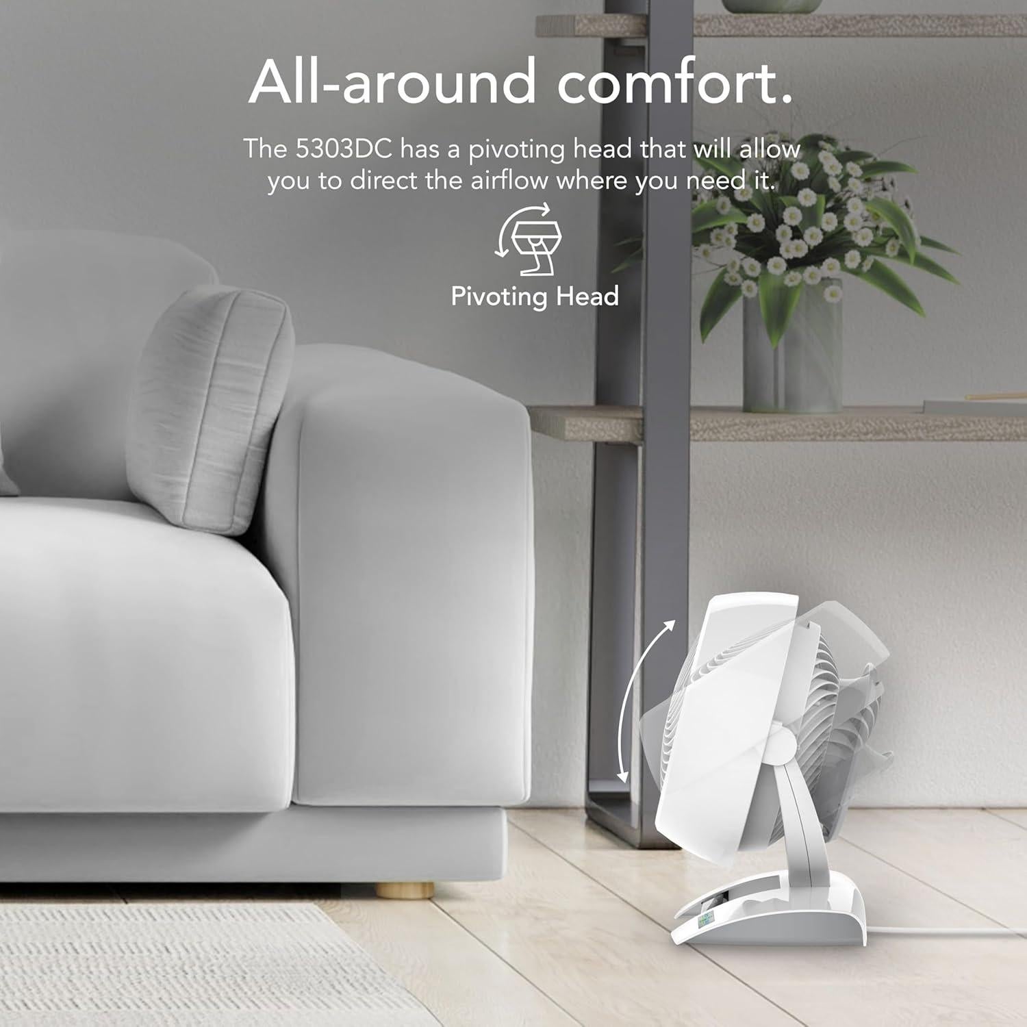 Ventilador Circulador de Aire Vornado 5303DC Blanco 33W