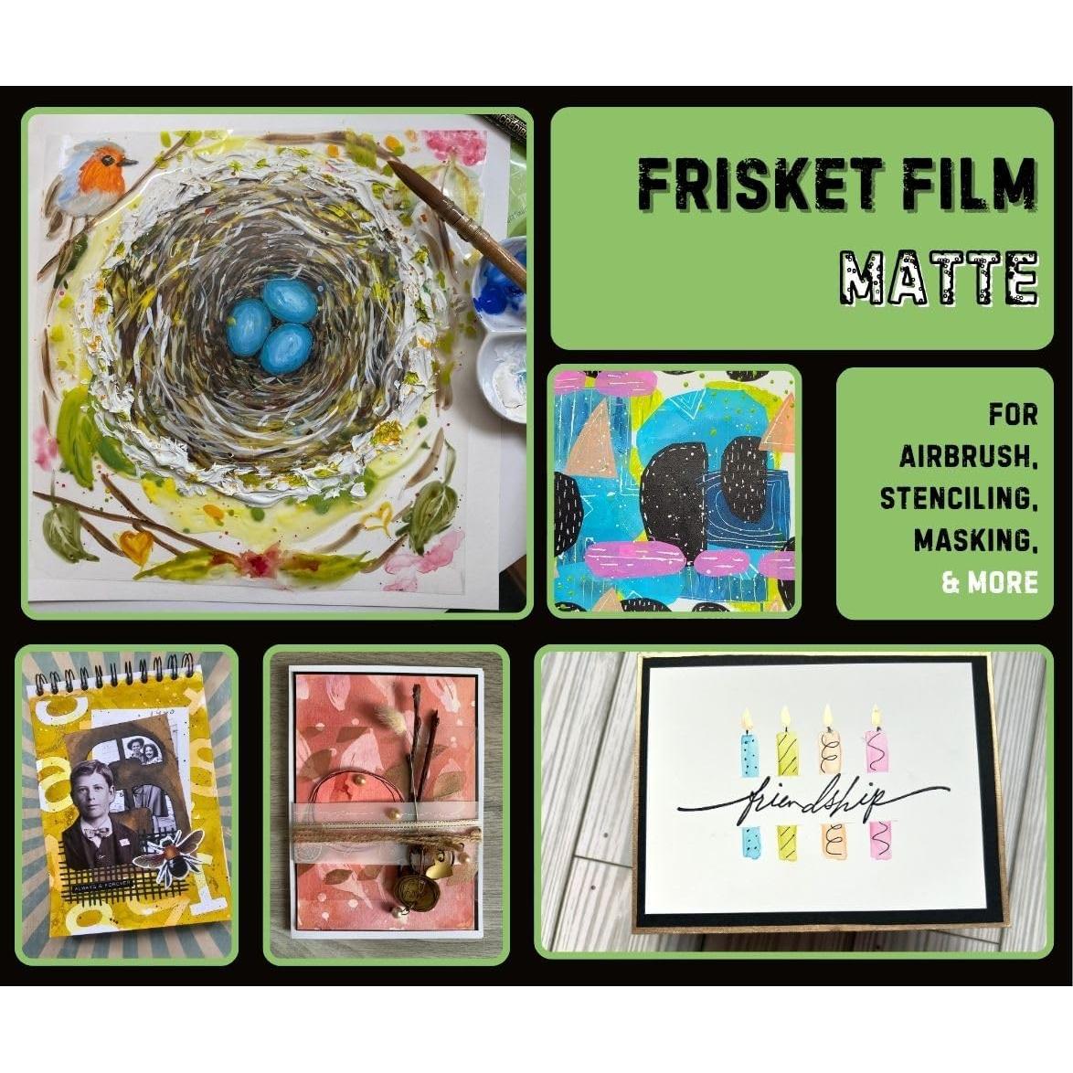 Película Frisket Mate Grafix 22.86cm x 30.48cm Paquete de 6