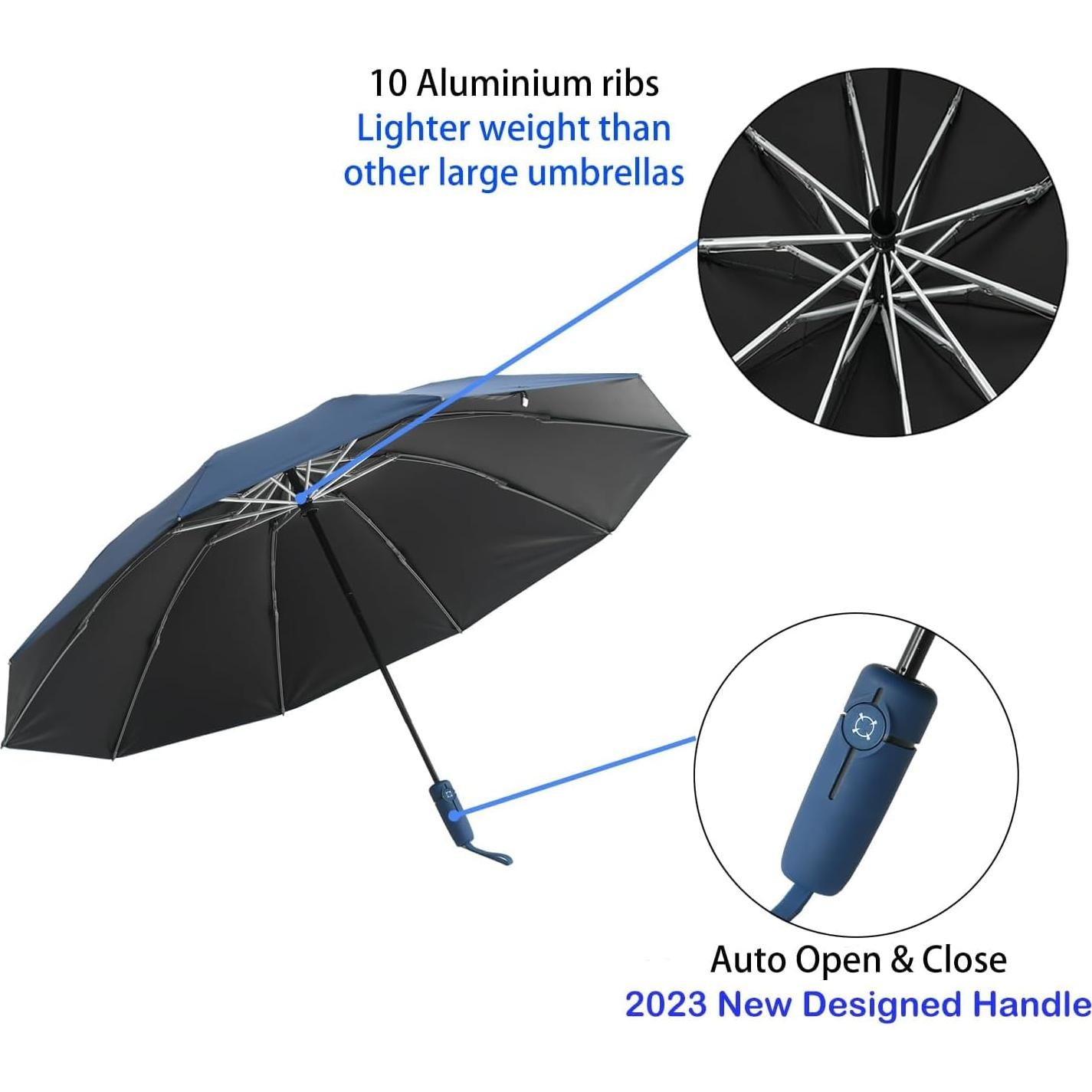 Paraguas Invertido BAODINI UV 116.8 cm Compacto Automático
